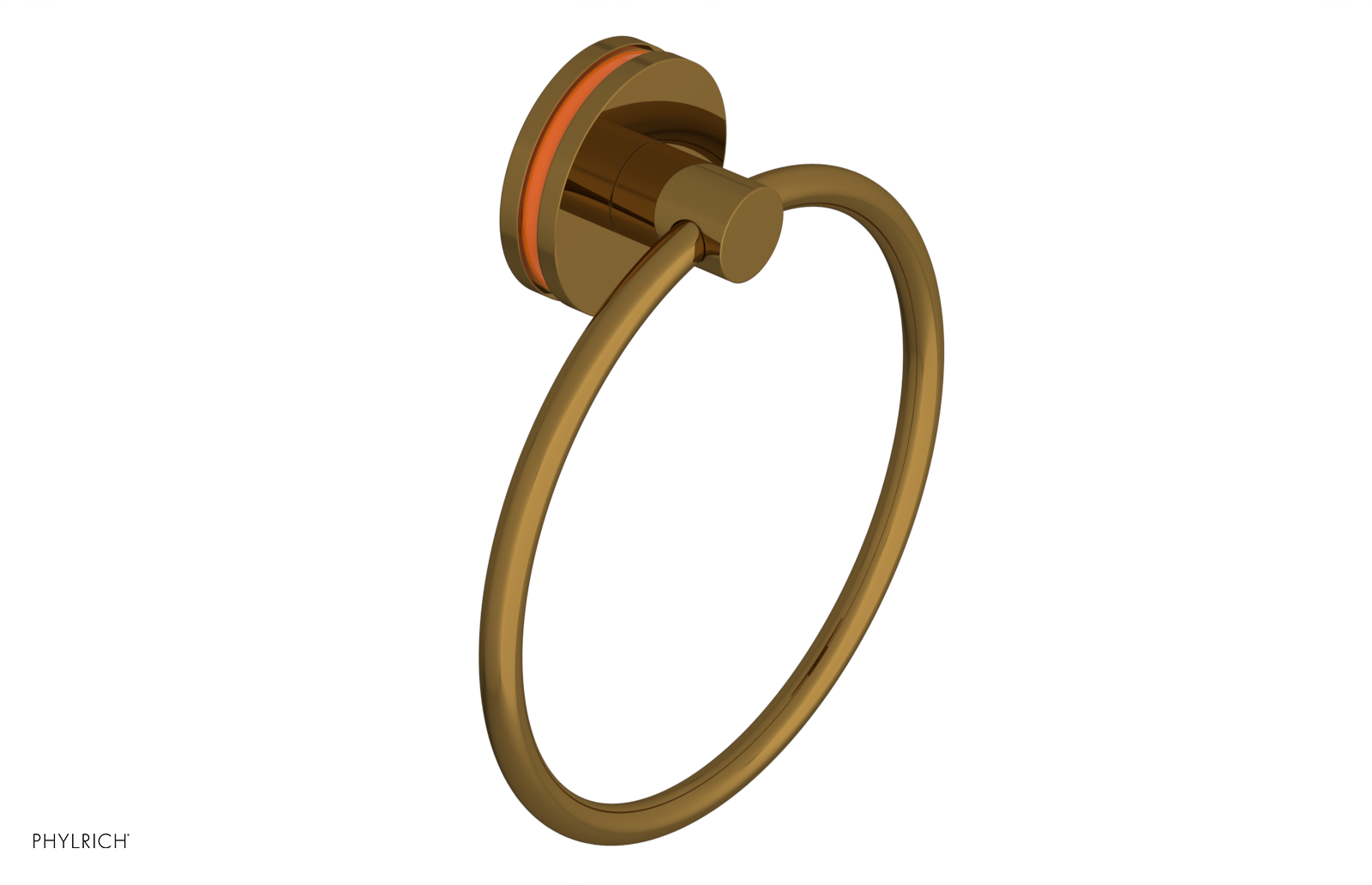 JOLIE - Towel Ring with 'Orange" Accents 222-75