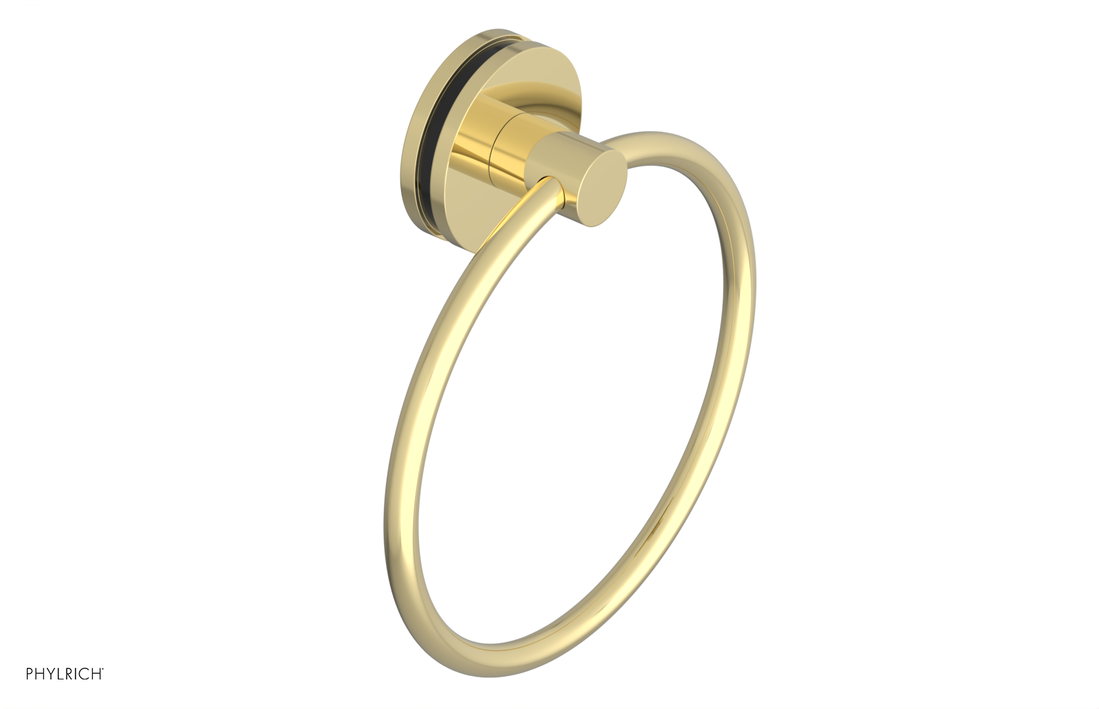 JOLIE - Towel Ring with 'Black" Accents 222-75