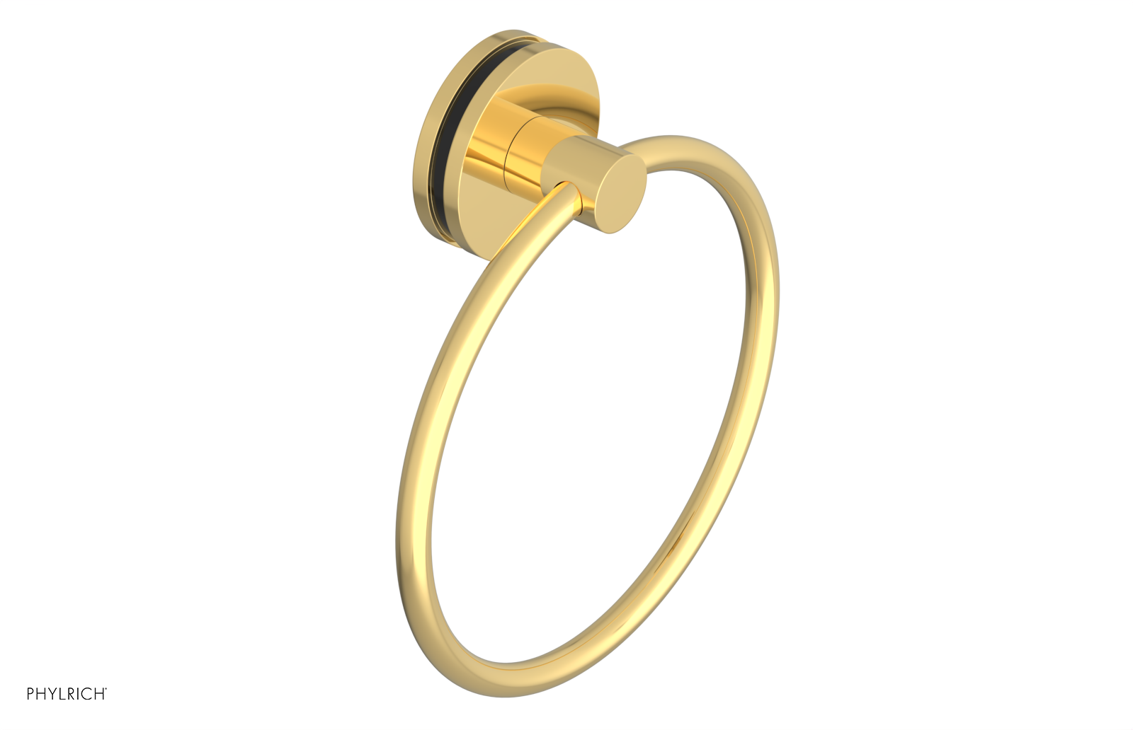 JOLIE - Towel Ring with 'Black" Accents 222-75