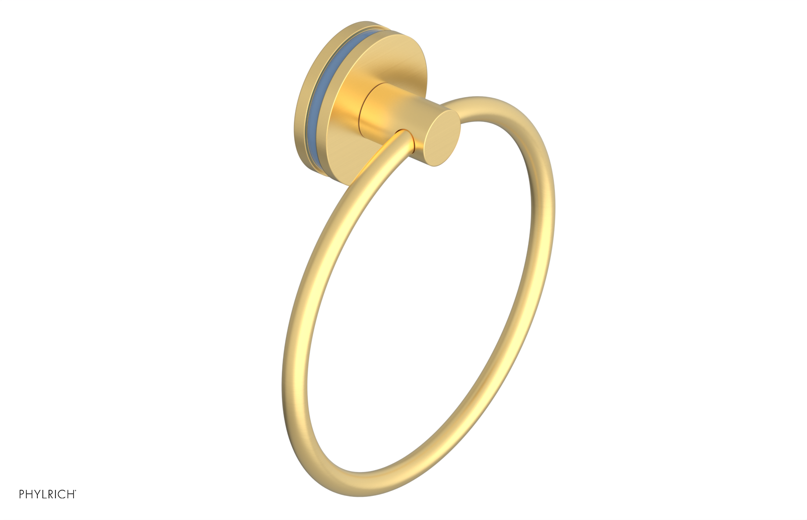 JOLIE - Towel Ring with 'Light Blue" Accents 222-75