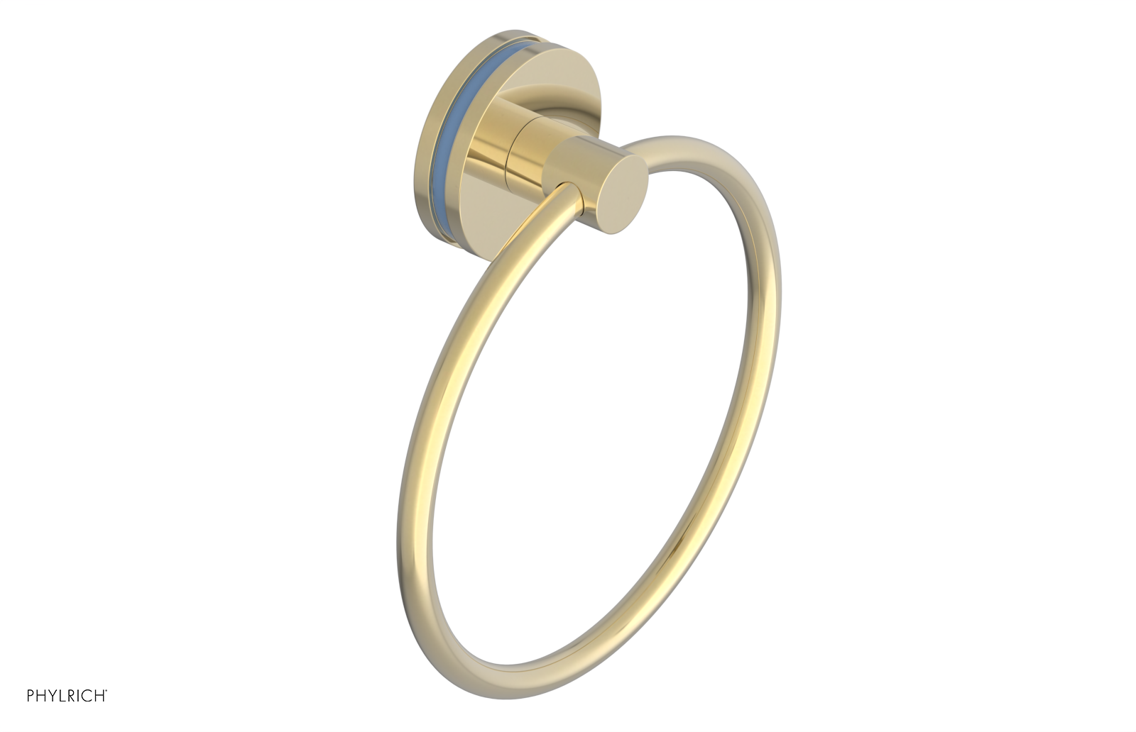 JOLIE - Towel Ring with 'Light Blue" Accents 222-75