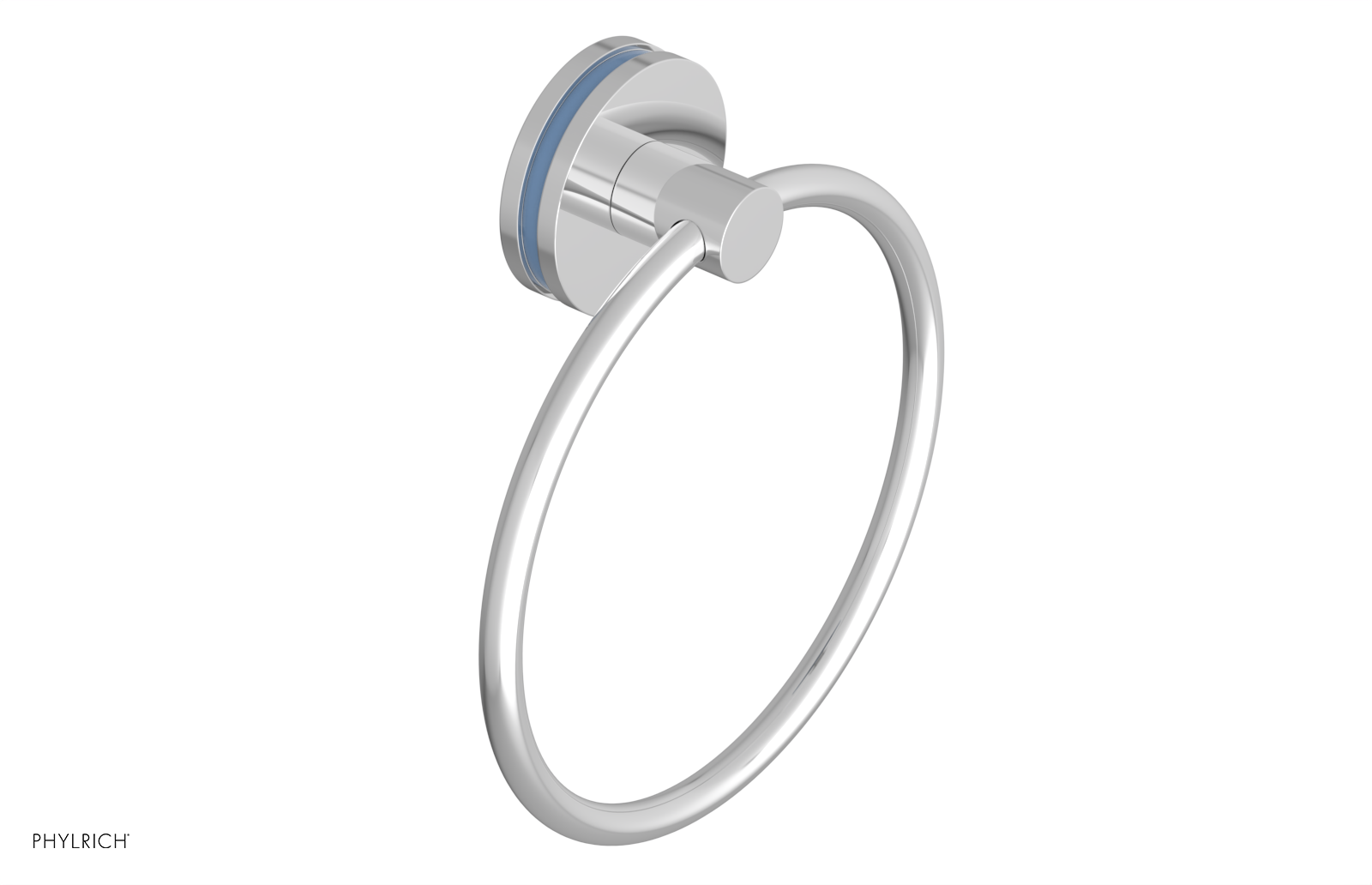 JOLIE - Towel Ring with 'Light Blue" Accents 222-75