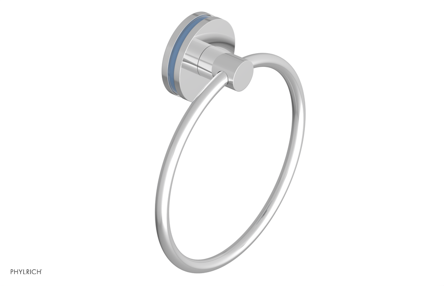 JOLIE - Towel Ring with 'Light Blue" Accents 222-75