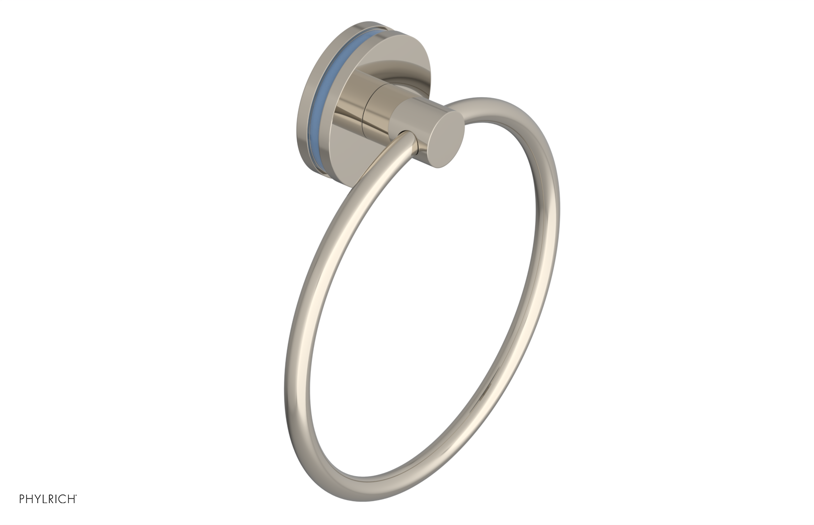 JOLIE - Towel Ring with 'Light Blue" Accents 222-75