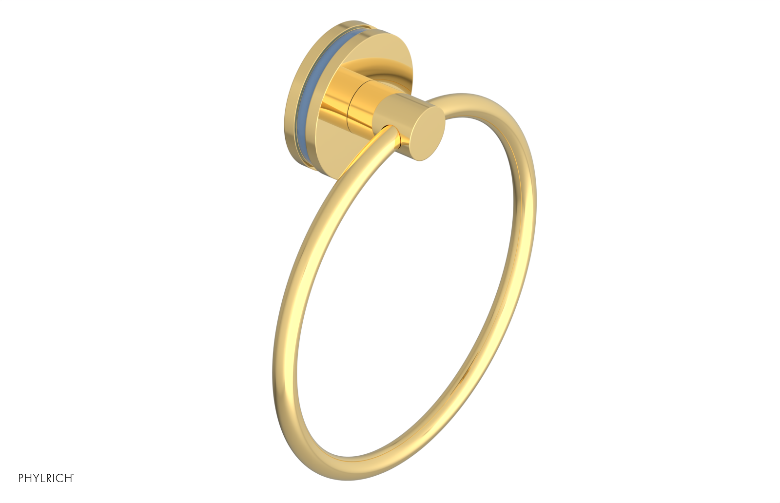JOLIE - Towel Ring with 'Light Blue" Accents 222-75
