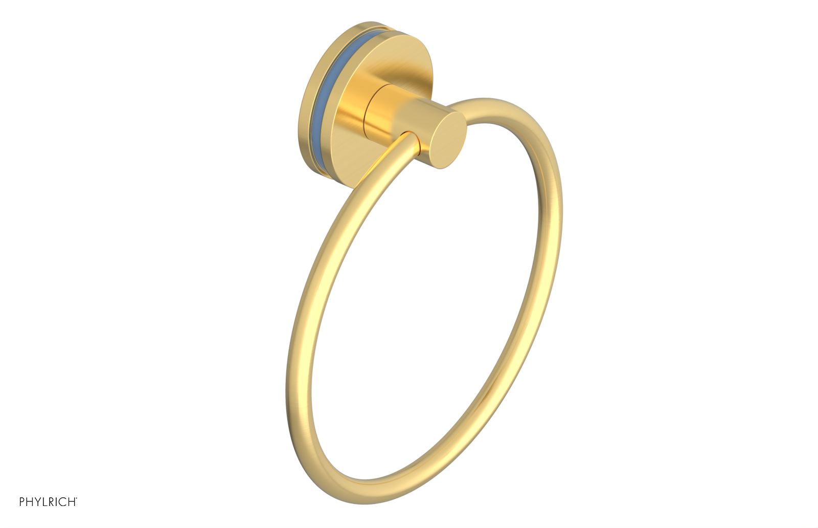 JOLIE - Towel Ring with 'Light Blue" Accents 222-75