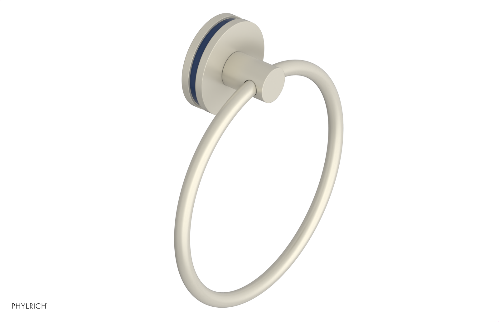 JOLIE - Towel Ring with 'Navy Blue" Accents 222-75