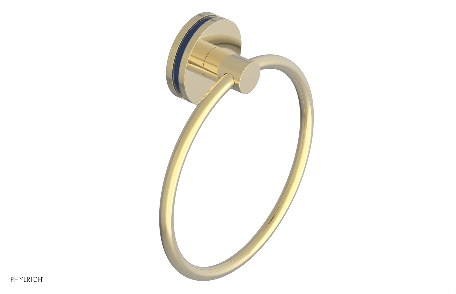 JOLIE - Towel Ring with 'Navy Blue" Accents 222-75