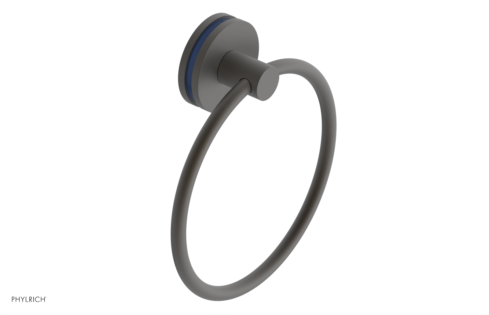 JOLIE - Towel Ring with 'Navy Blue" Accents 222-75