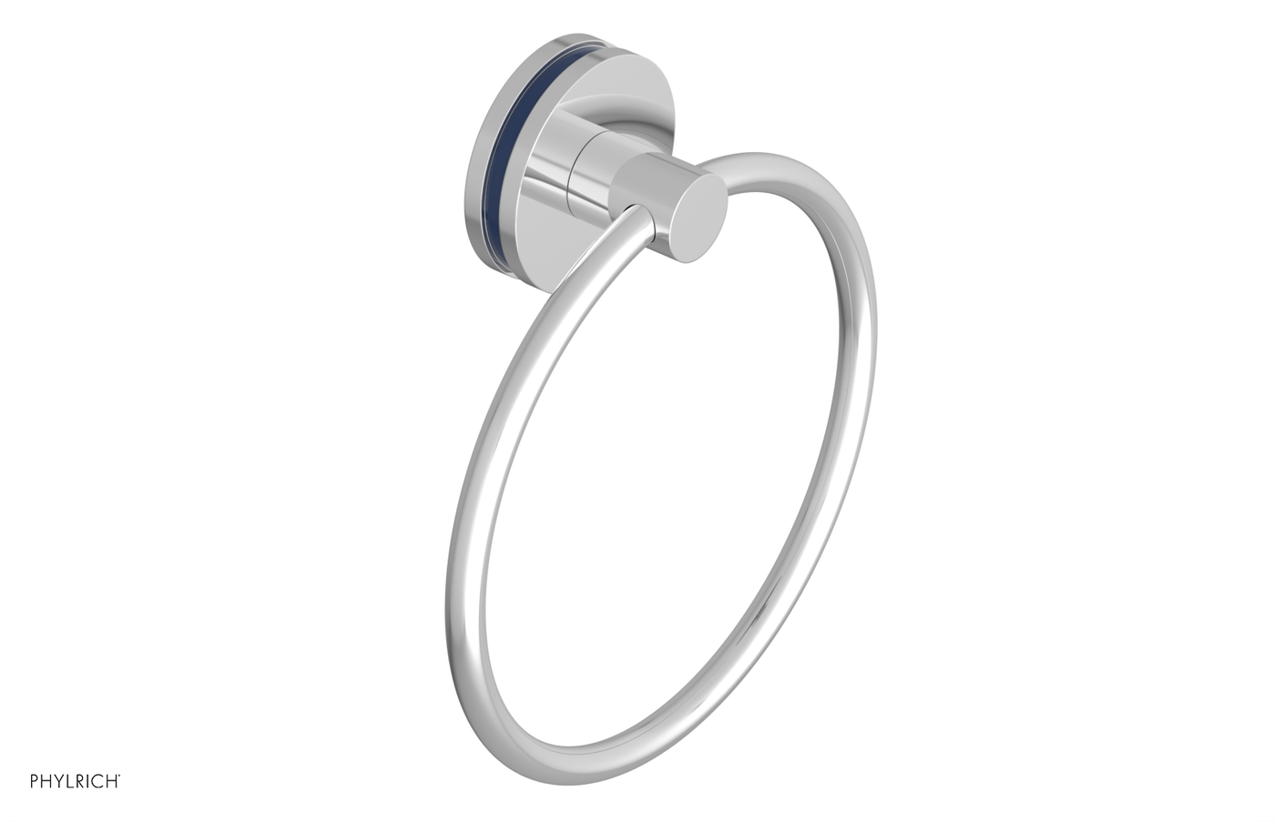 JOLIE - Towel Ring with 'Navy Blue" Accents 222-75