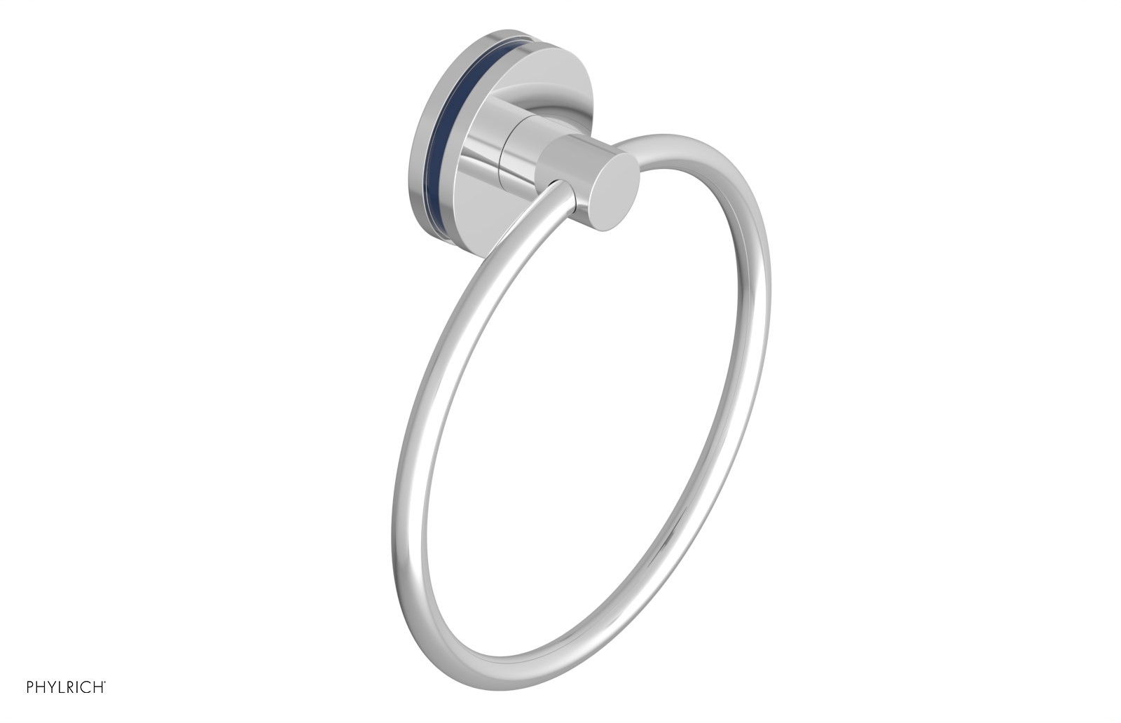 JOLIE - Towel Ring with 'Navy Blue" Accents 222-75