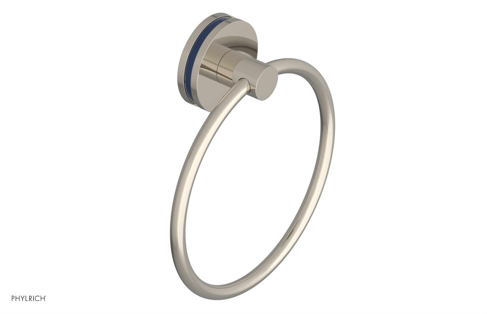 JOLIE - Towel Ring with 'Navy Blue" Accents 222-75