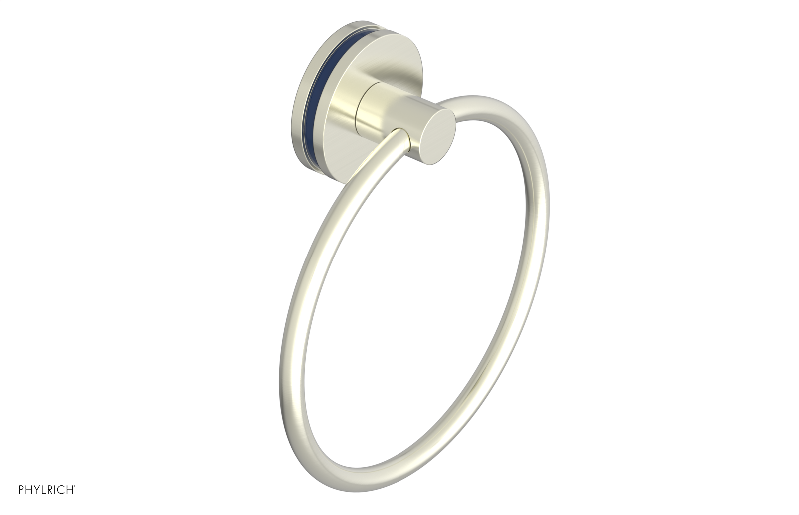JOLIE - Towel Ring with 'Navy Blue" Accents 222-75