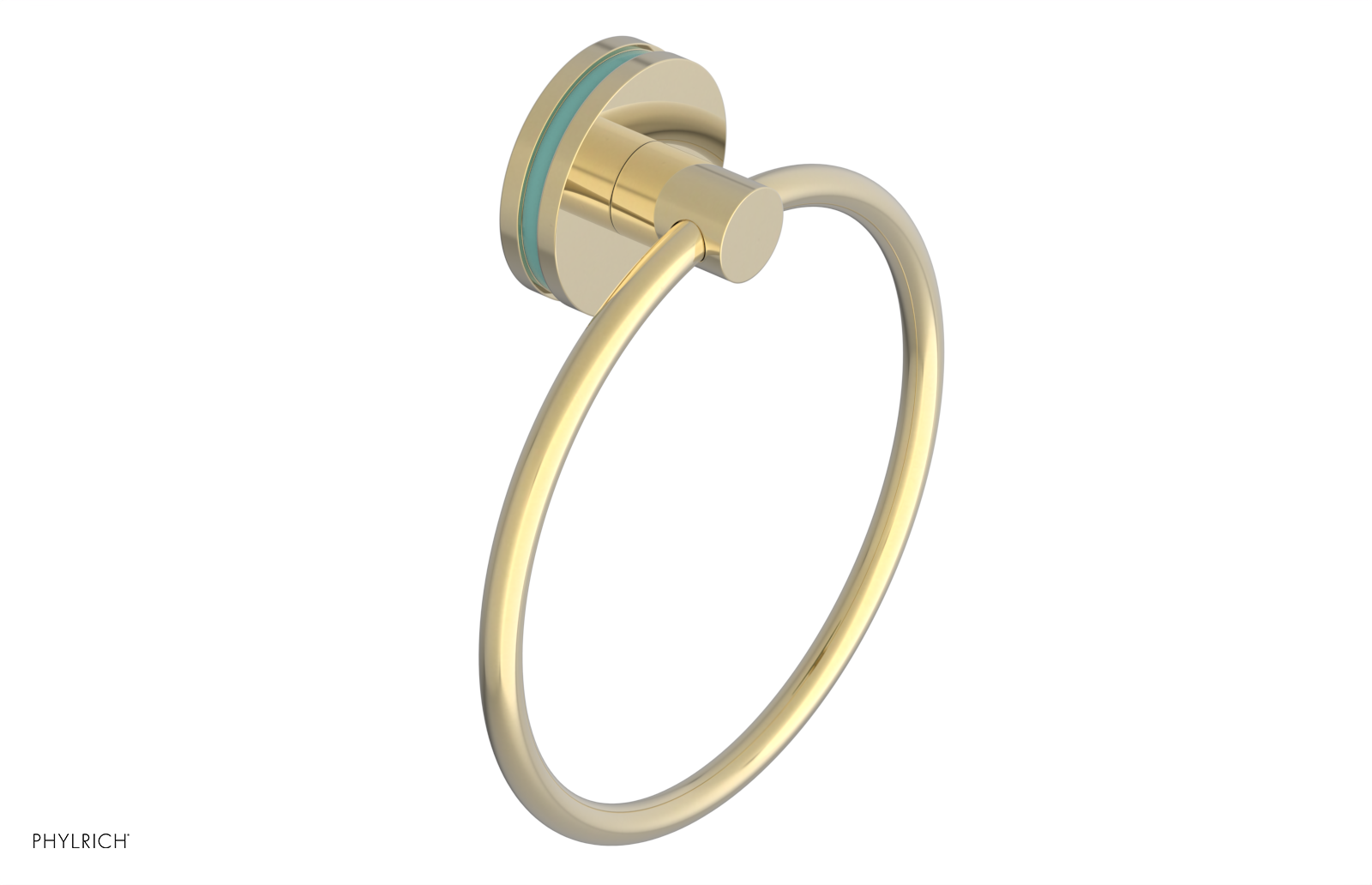 JOLIE - Towel Ring with 'Turqoise" Accents 222-75
