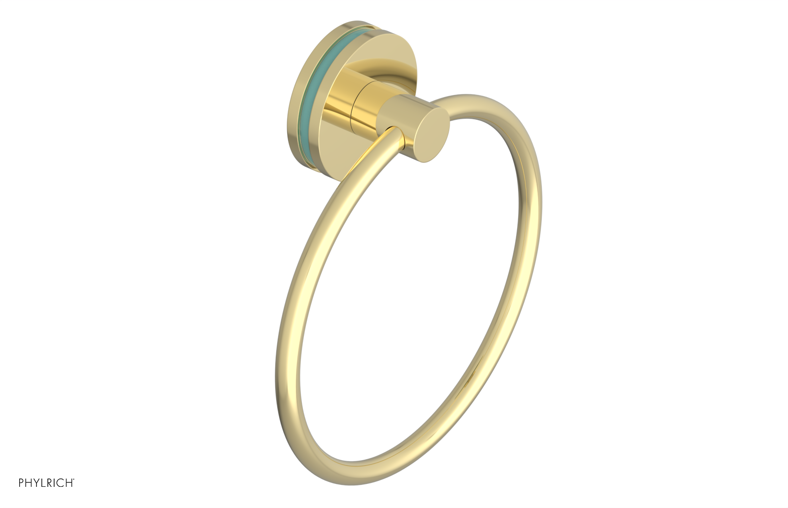 JOLIE - Towel Ring with 'Turqoise" Accents 222-75