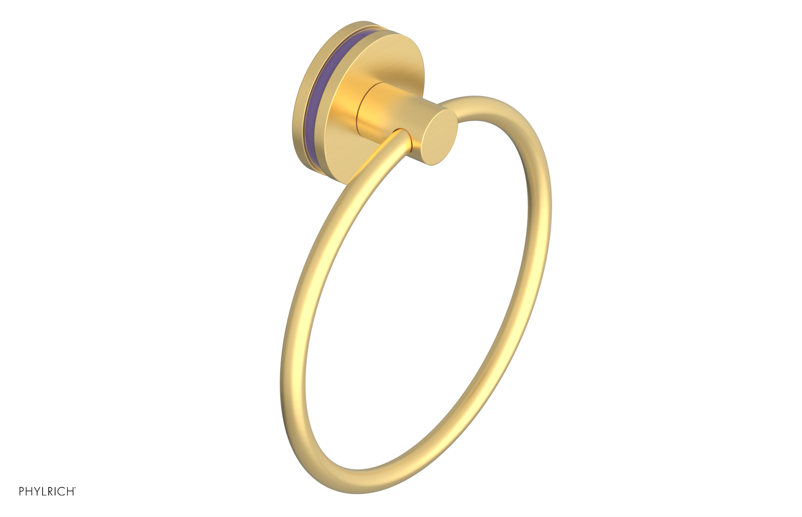 JOLIE - Towel Ring with 'Purple" Accents 222-75