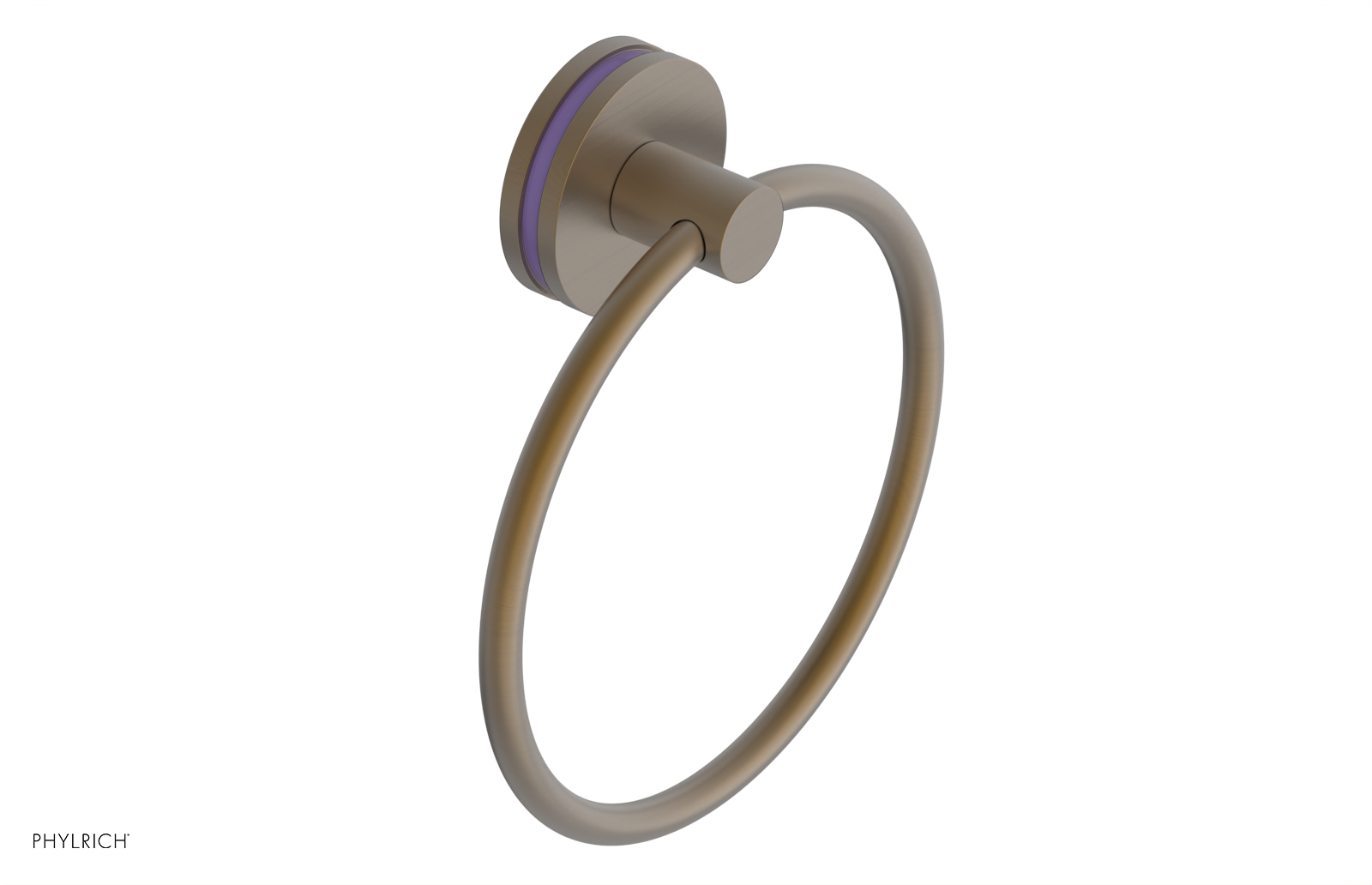 JOLIE - Towel Ring with 'Purple" Accents 222-75