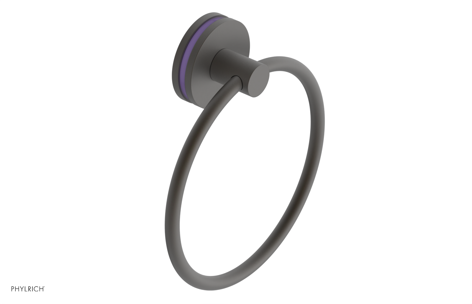 JOLIE - Towel Ring with 'Purple" Accents 222-75