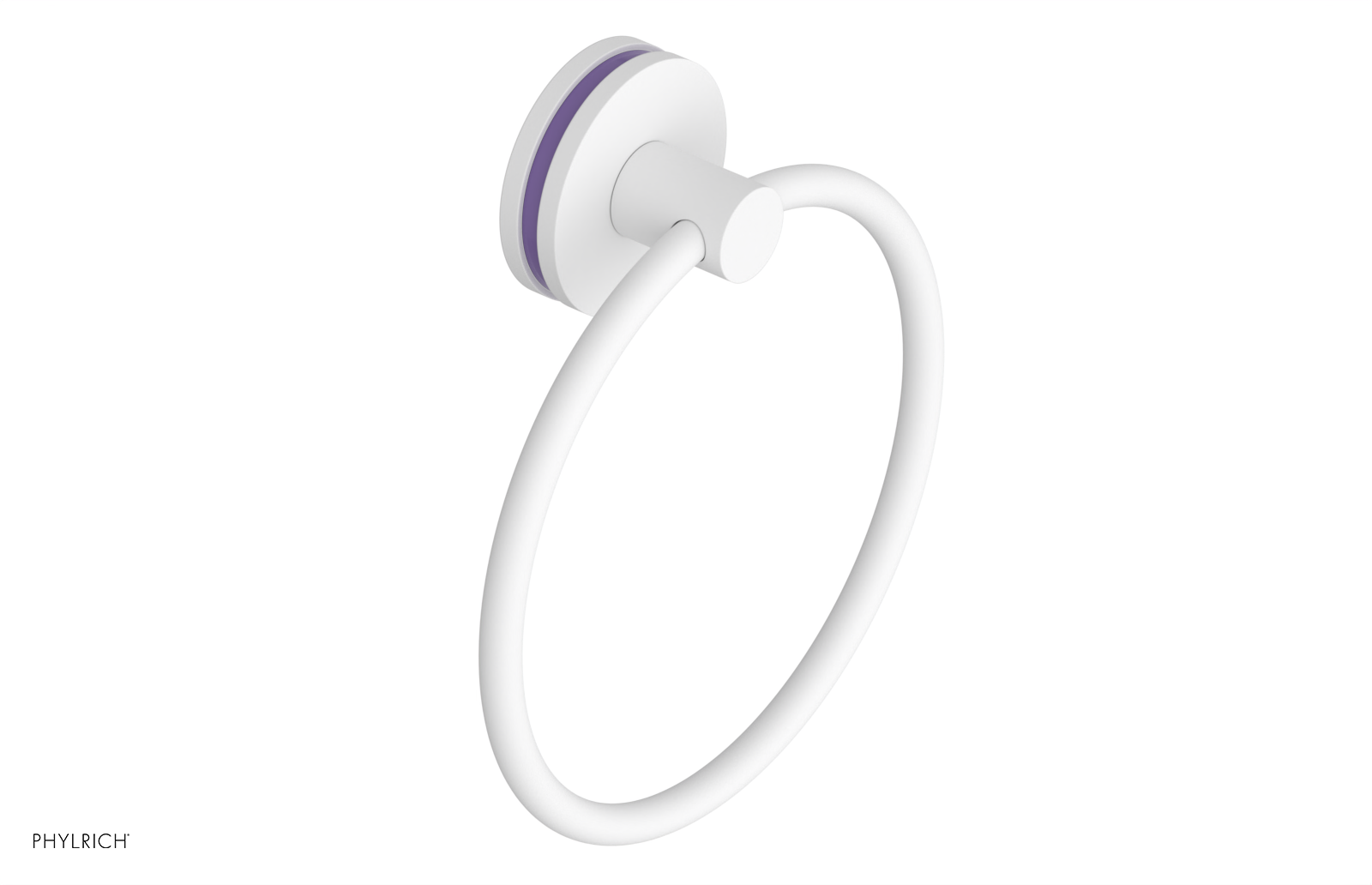 JOLIE - Towel Ring with 'Purple" Accents 222-75