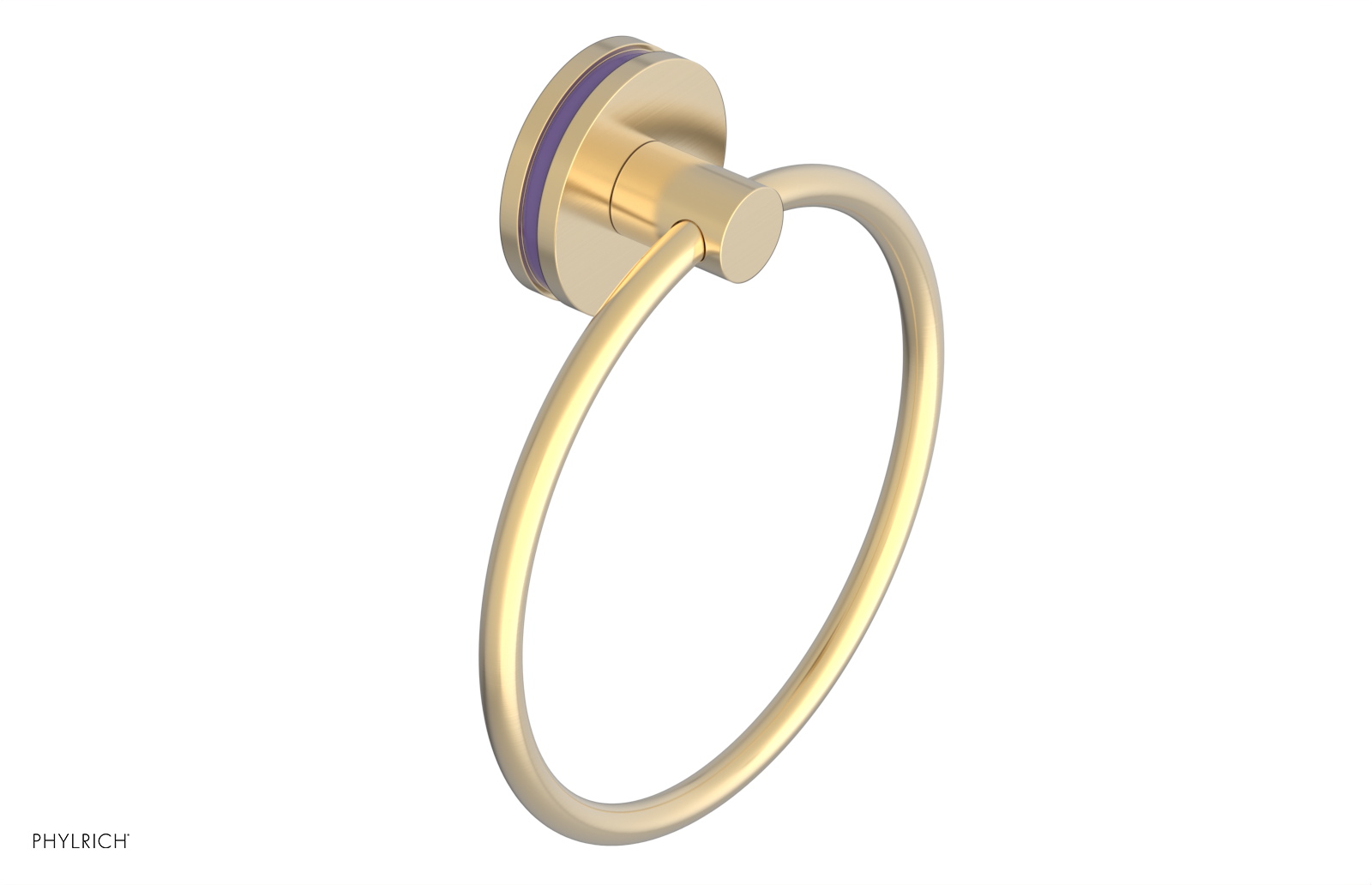 JOLIE - Towel Ring with 'Purple" Accents 222-75