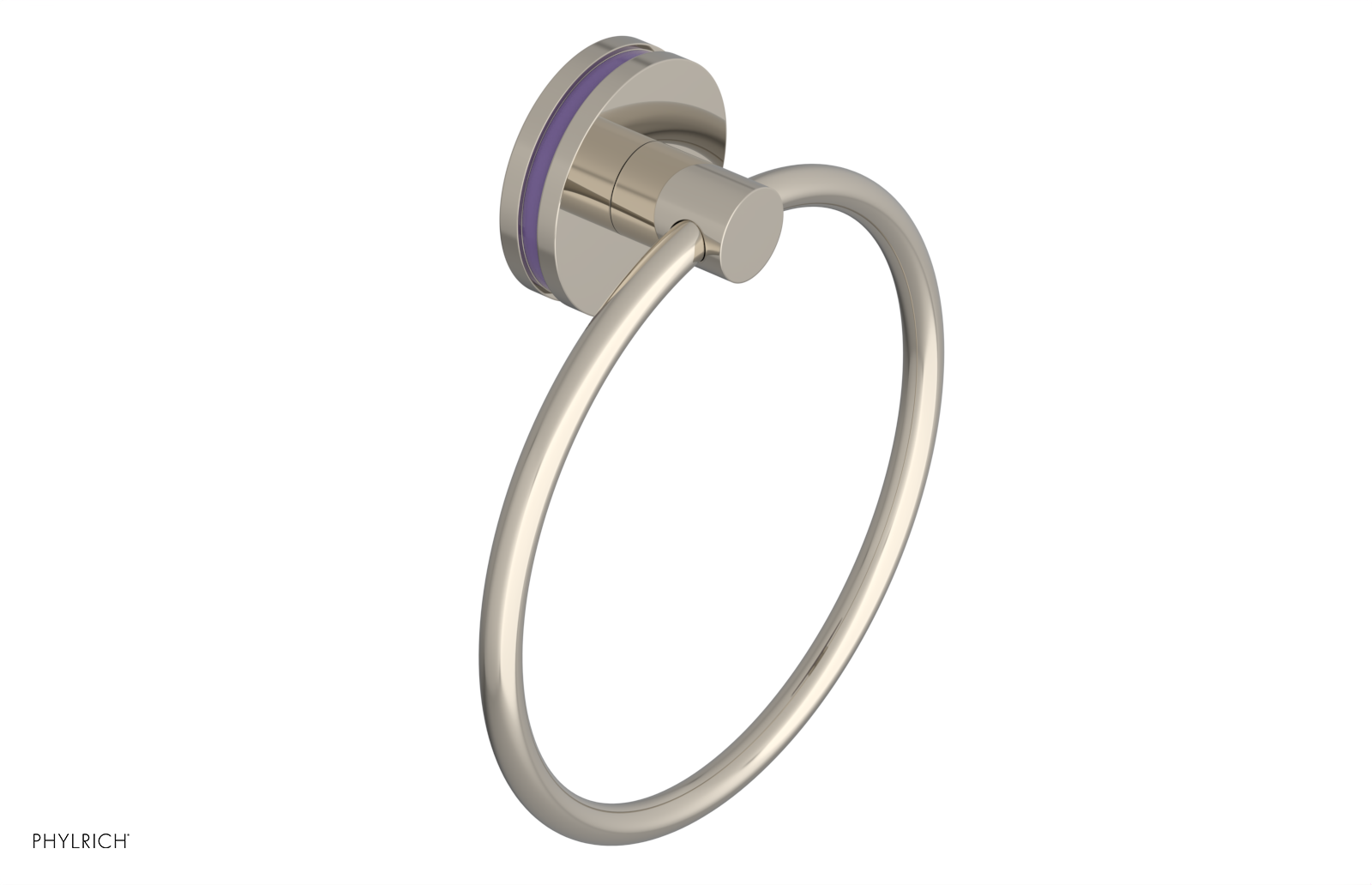 JOLIE - Towel Ring with 'Purple" Accents 222-75