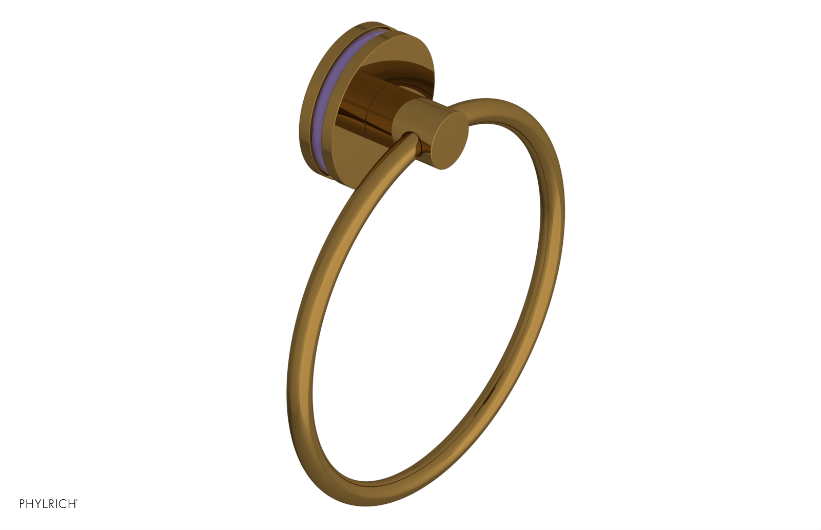 JOLIE - Towel Ring with 'Purple" Accents 222-75