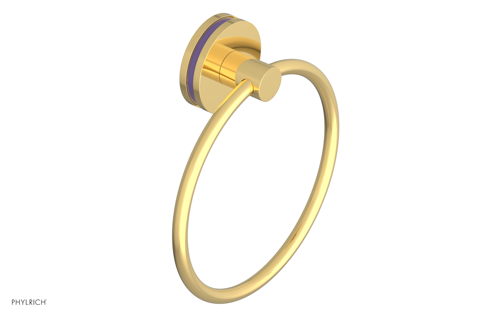 JOLIE - Towel Ring with 'Purple" Accents 222-75