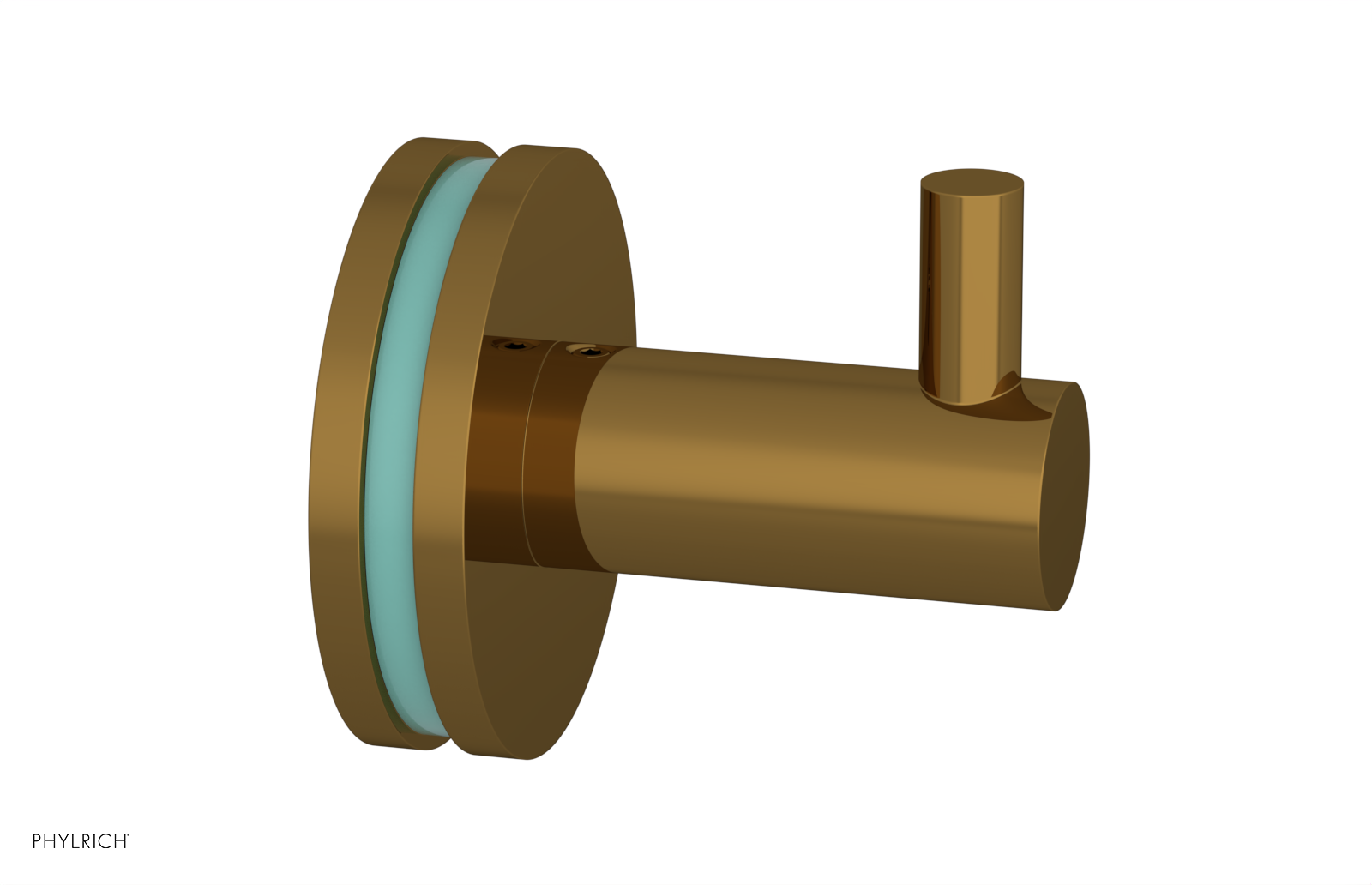 JOLIE - Robe Hook with "Turqoise" Accents 222-76