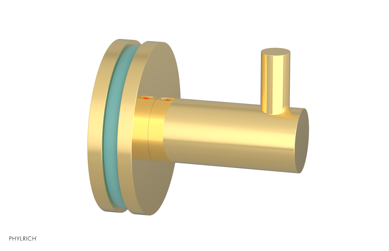 JOLIE - Robe Hook with "Turqoise" Accents 222-76