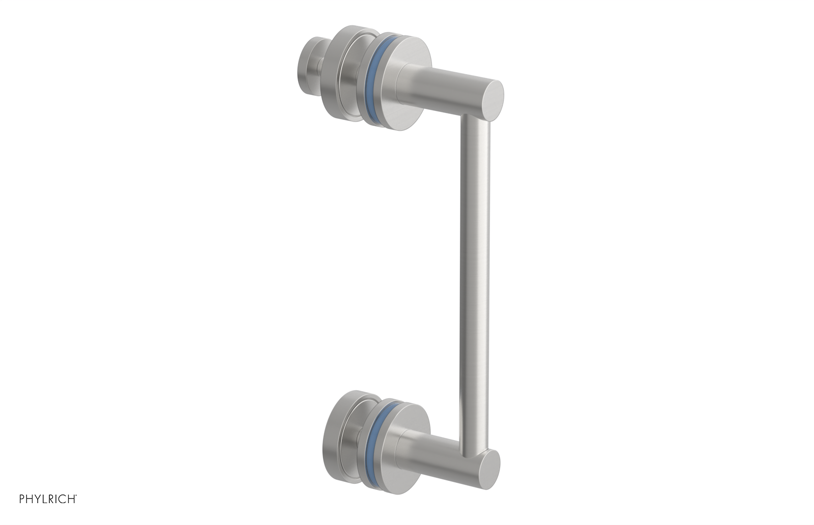 JOLIE - 8" Single Sided Shower Pull with "Light Blue" Accents 222-92-08