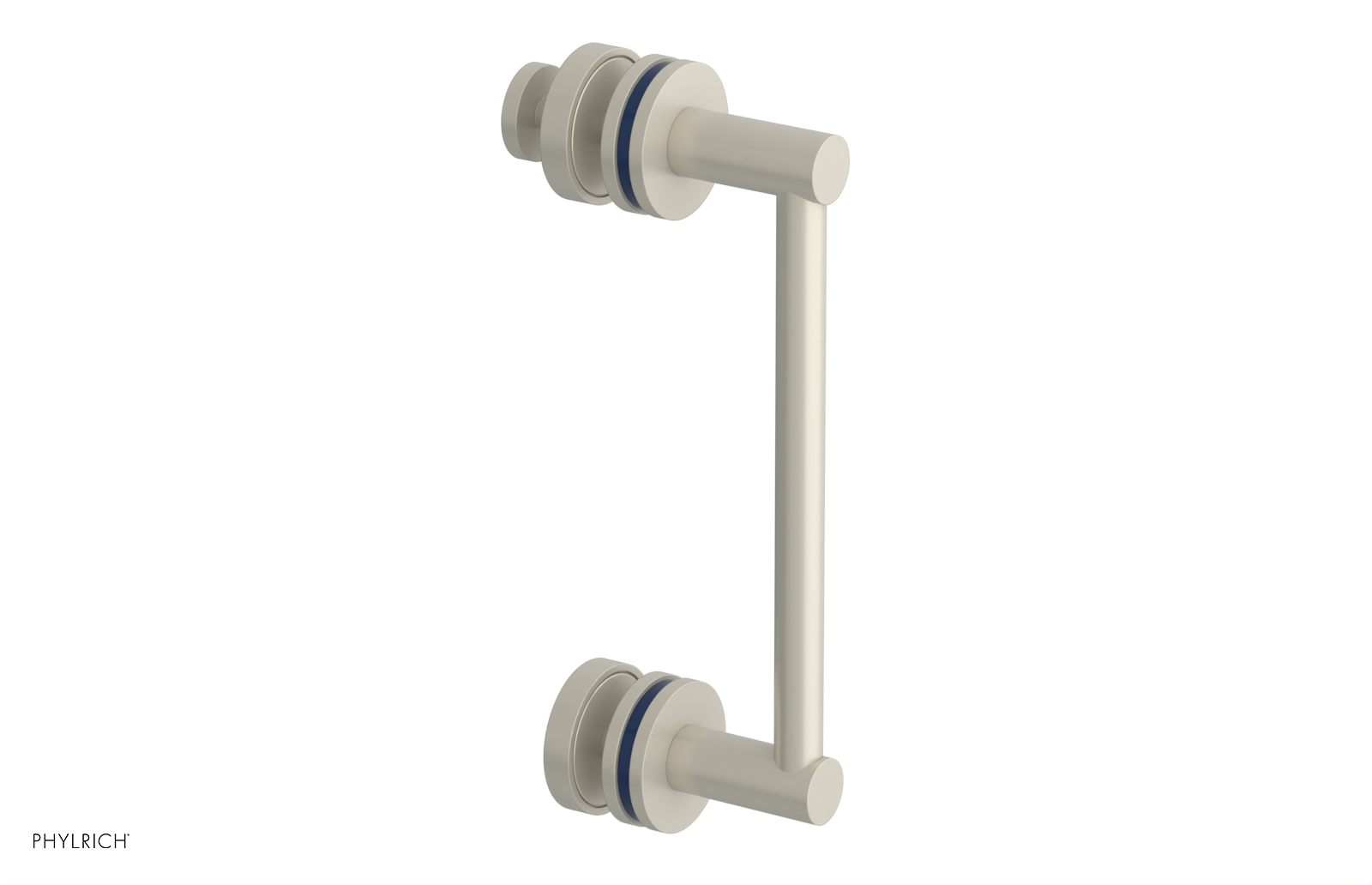 JOLIE - 8" Single Sided Shower Pull with "Navy Blue" Accents 222-92-08