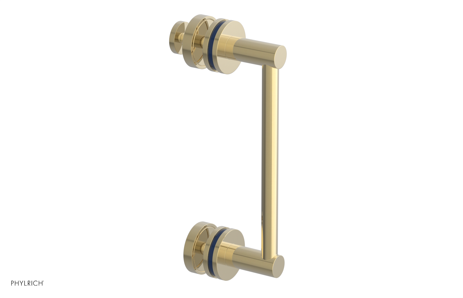 JOLIE - 8" Single Sided Shower Pull with "Navy Blue" Accents 222-92-08