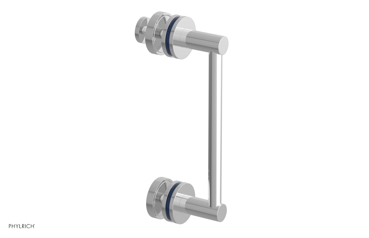 JOLIE - 8" Single Sided Shower Pull with "Navy Blue" Accents 222-92-08
