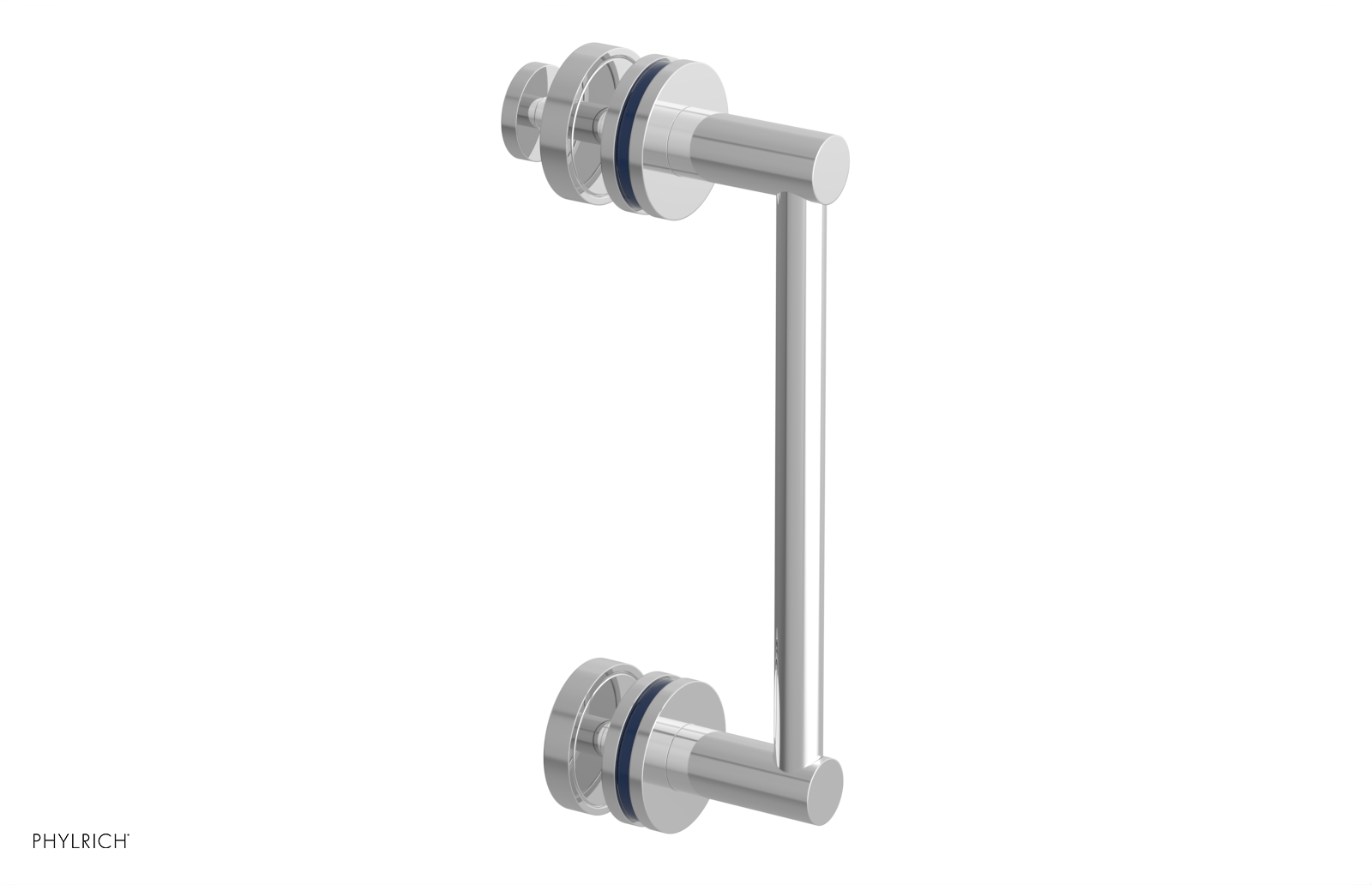 JOLIE - 8" Single Sided Shower Pull with "Navy Blue" Accents 222-92-08