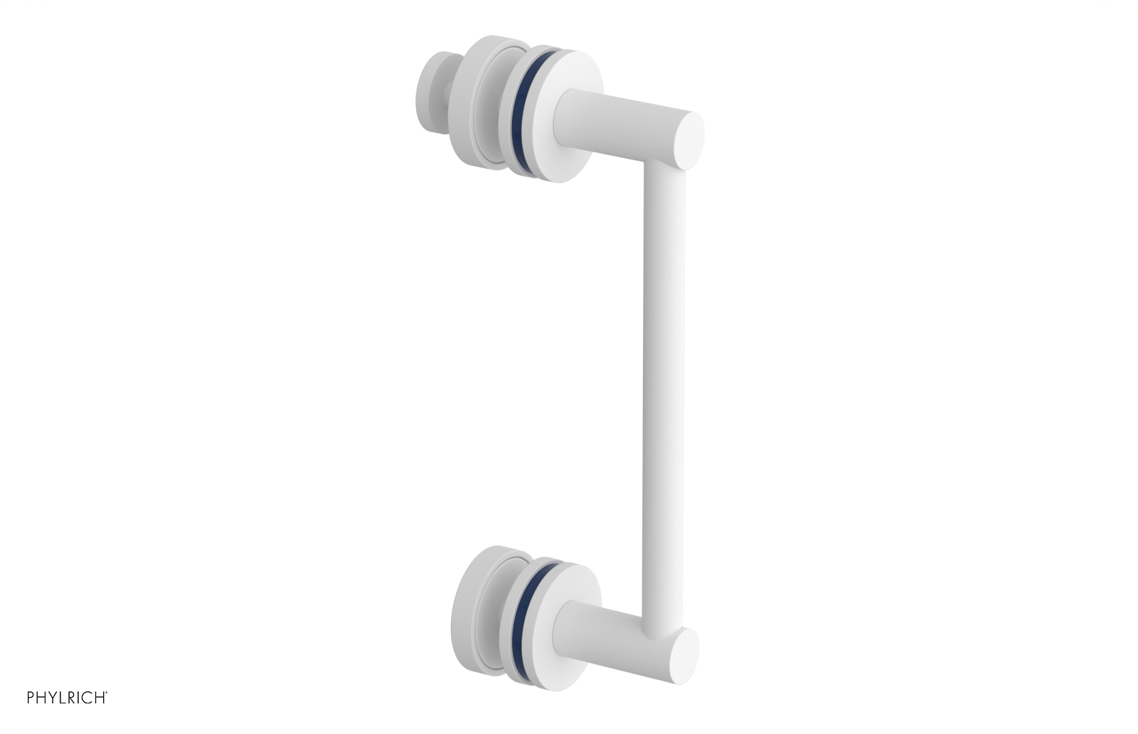 JOLIE - 8" Single Sided Shower Pull with "Navy Blue" Accents 222-92-08
