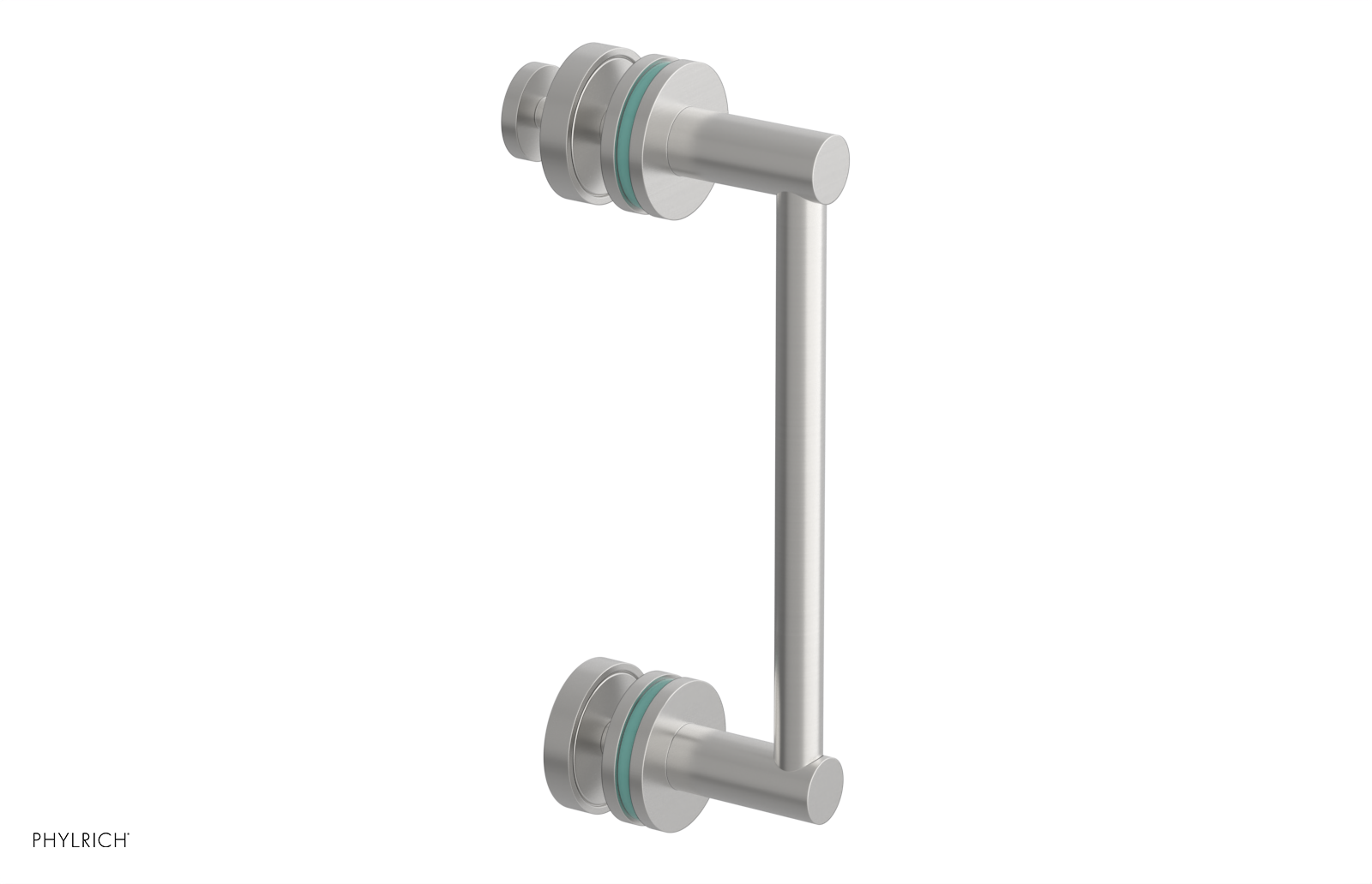 JOLIE - 8" Single Sided Shower Pull with "Turqoise" Accents 222-92-08