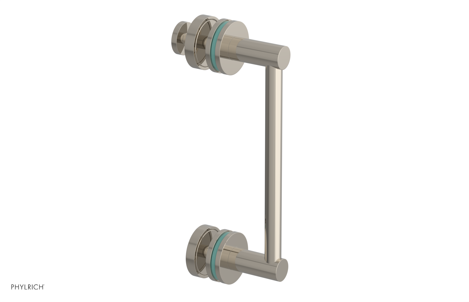 JOLIE - 8" Single Sided Shower Pull with "Turqoise" Accents 222-92-08