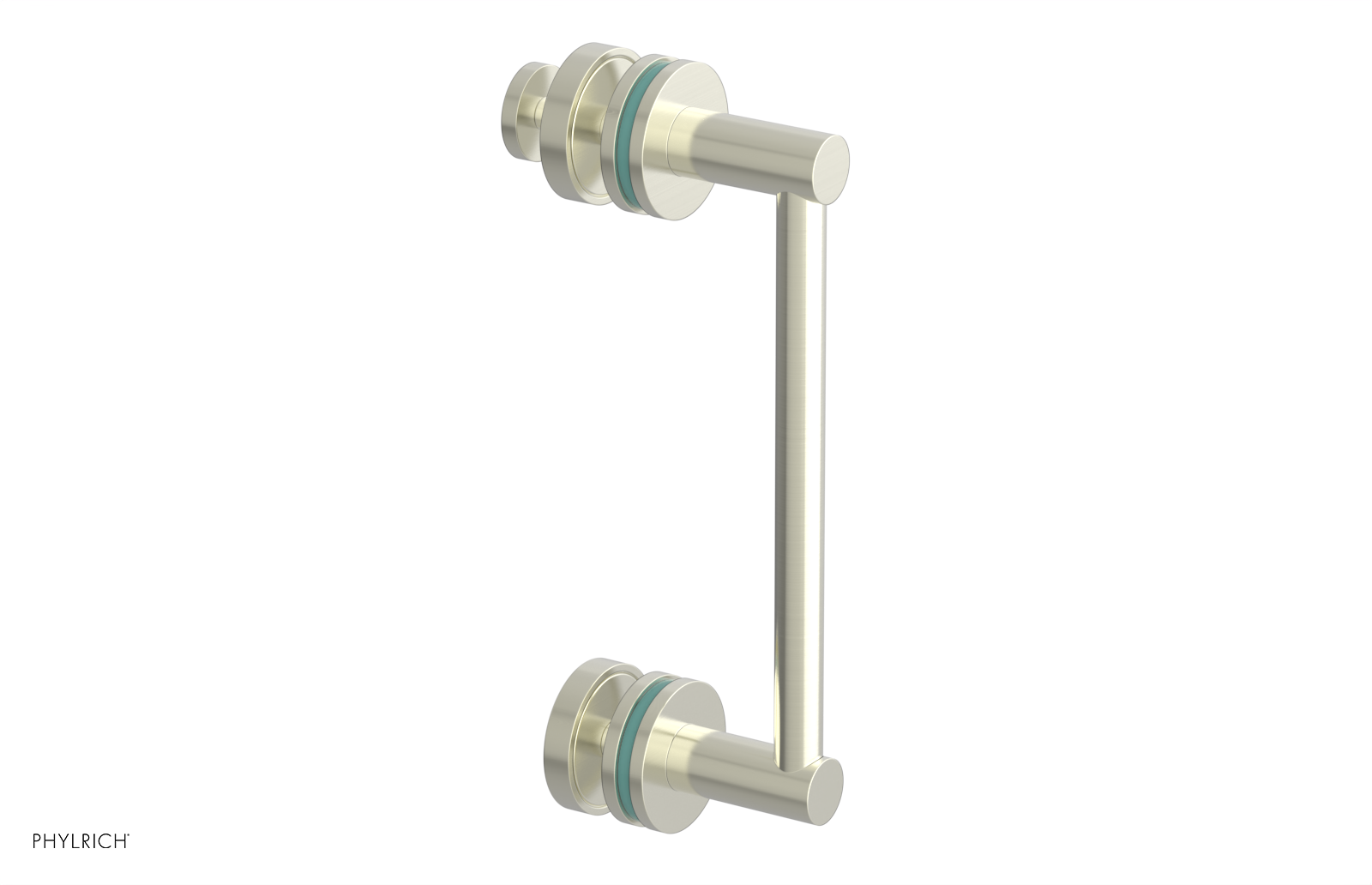 JOLIE - 8" Single Sided Shower Pull with "Turqoise" Accents 222-92-08