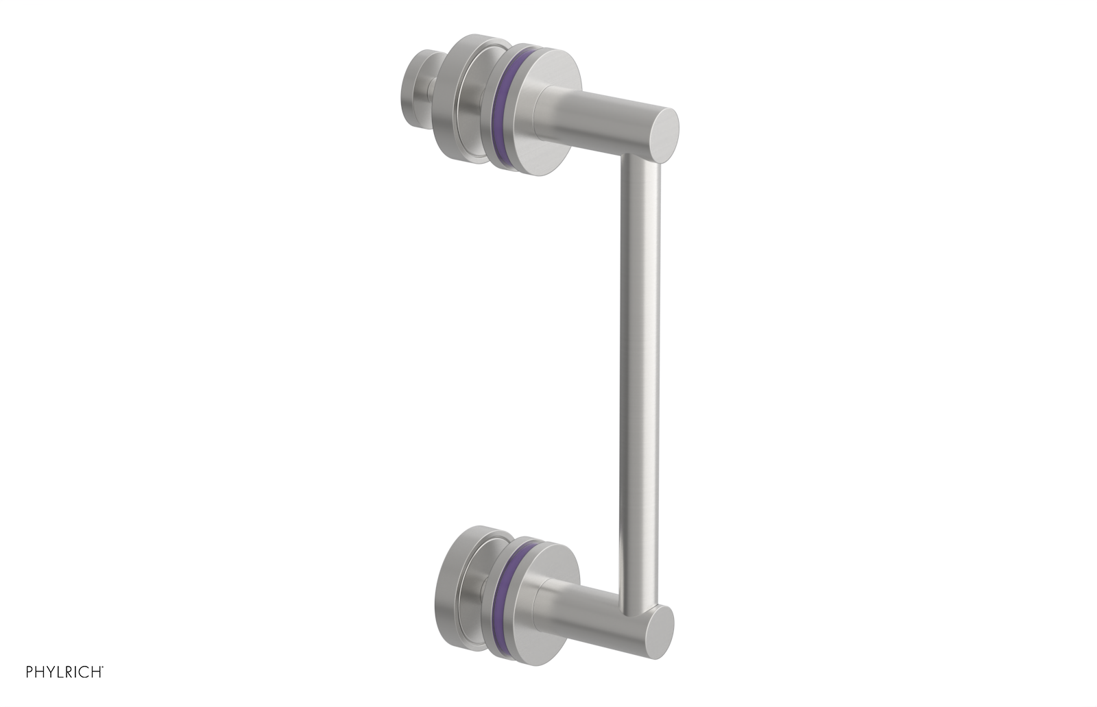 JOLIE - 8" Single Sided Shower Pull with "Purple" Accents 222-92-08