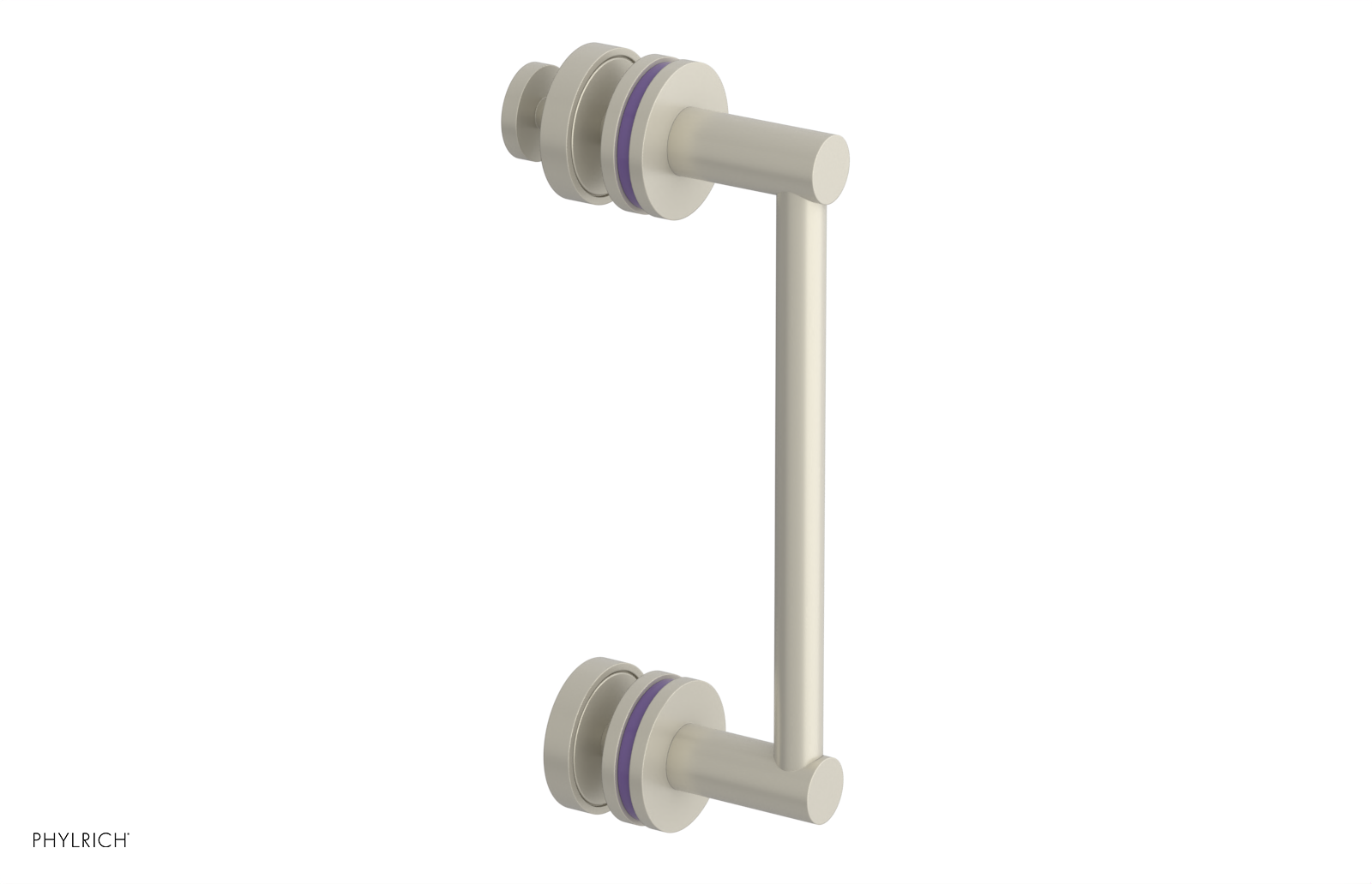 JOLIE - 8" Single Sided Shower Pull with "Purple" Accents 222-92-08