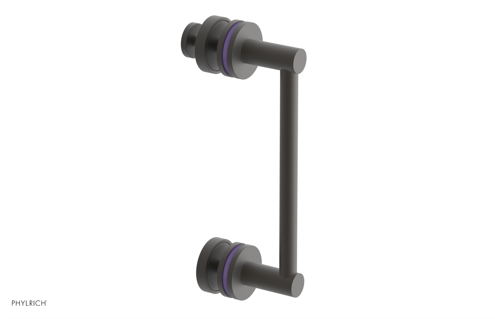 JOLIE - 8" Single Sided Shower Pull with "Purple" Accents 222-92-08