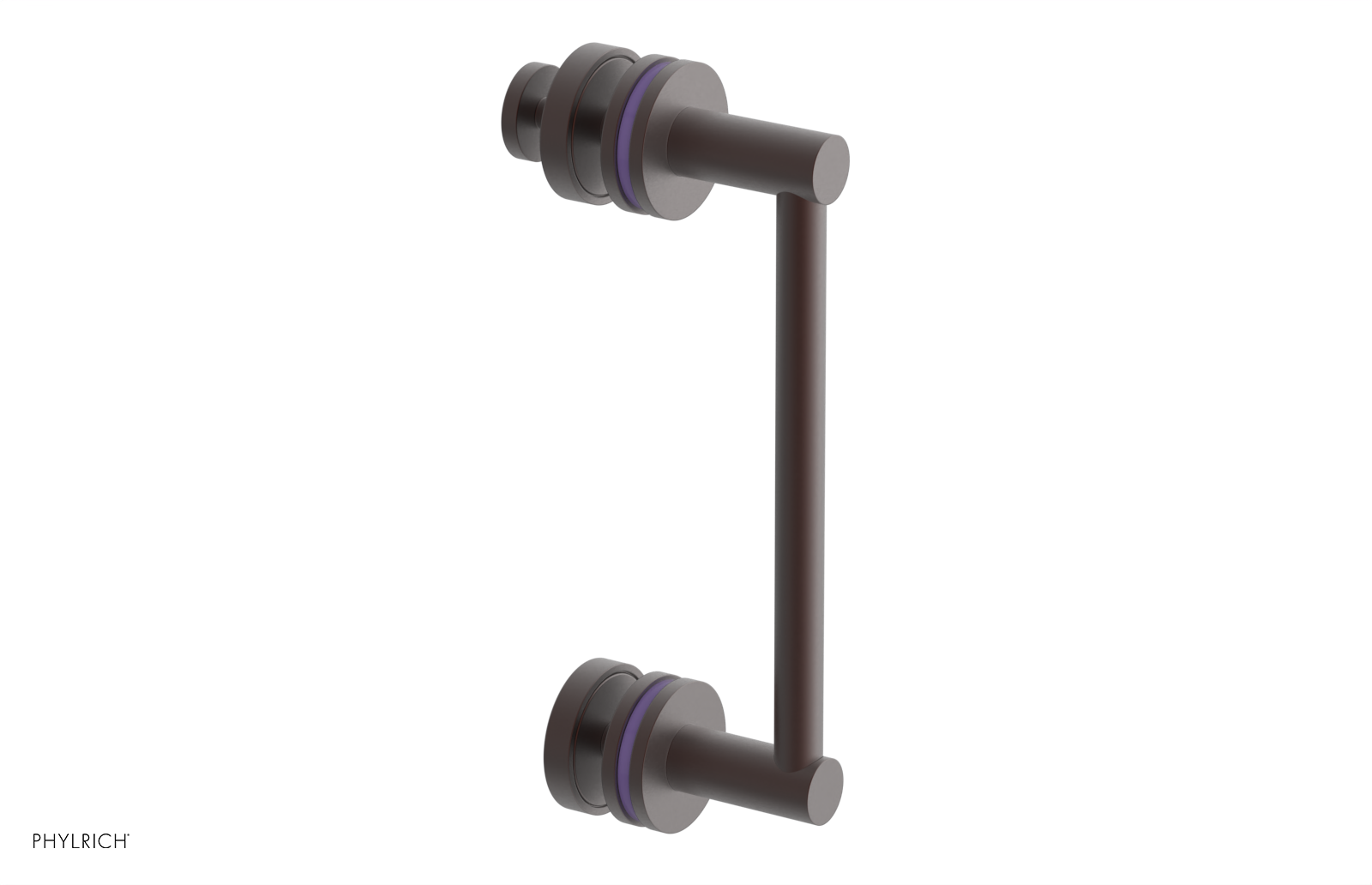 JOLIE - 8" Single Sided Shower Pull with "Purple" Accents 222-92-08