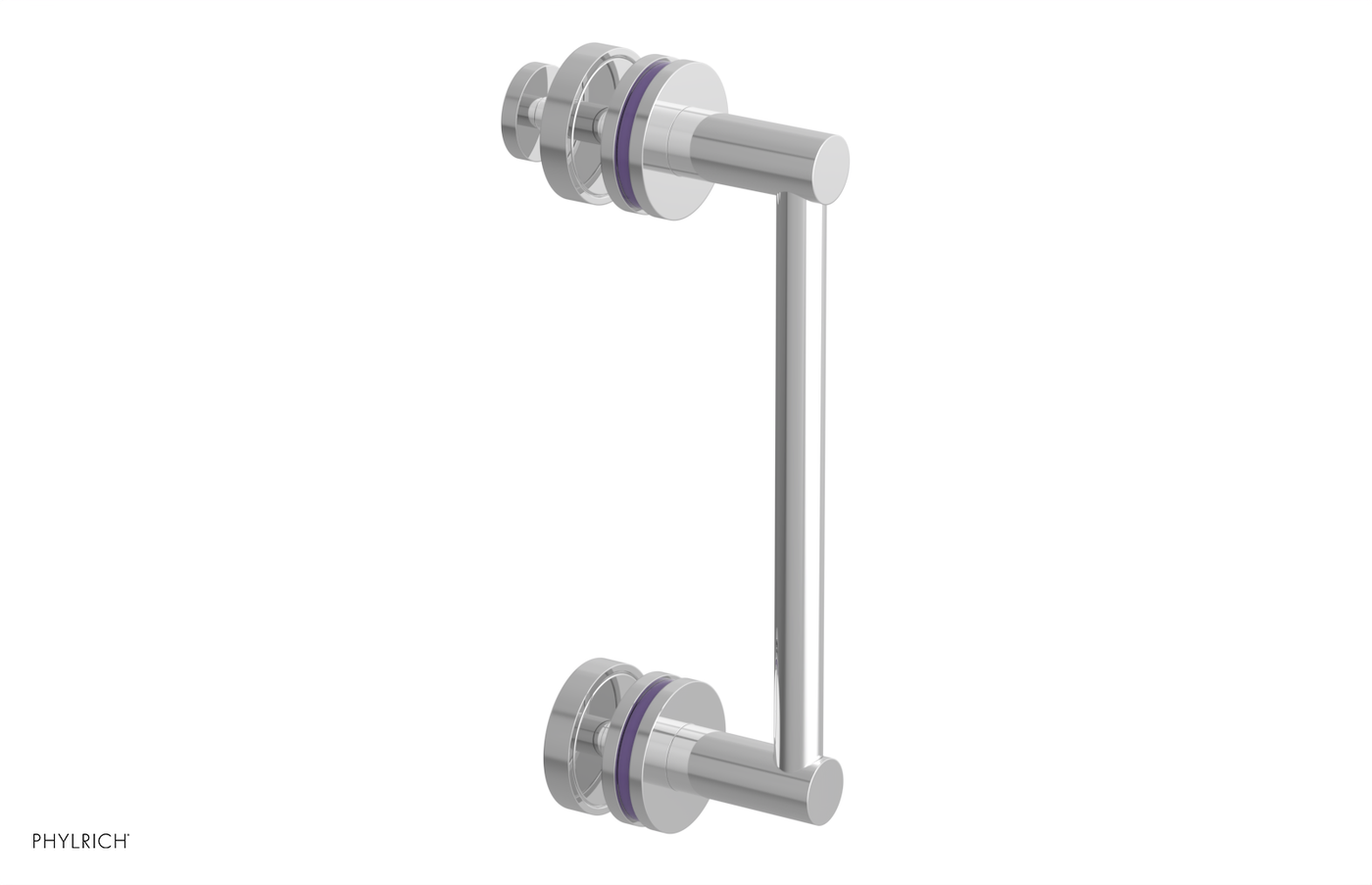 JOLIE - 8" Single Sided Shower Pull with "Purple" Accents 222-92-08