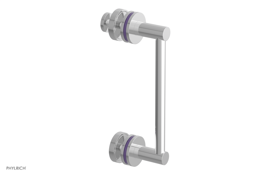 JOLIE - 8" Single Sided Shower Pull with "Purple" Accents 222-92-08