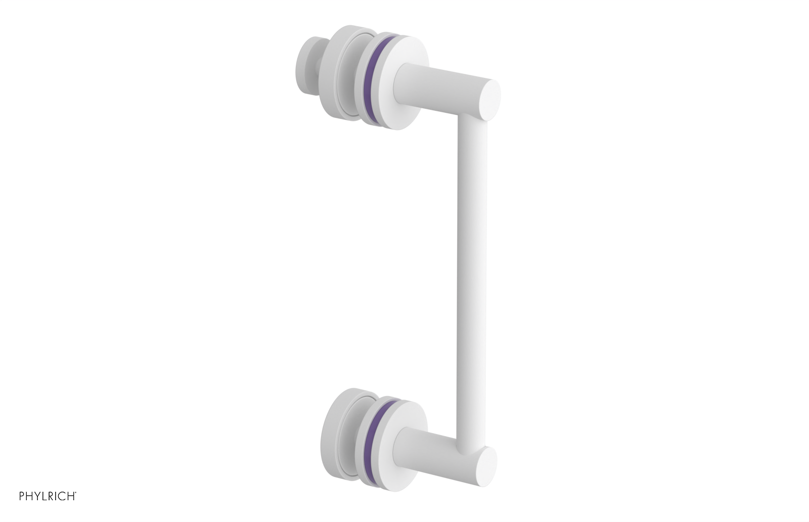 JOLIE - 8" Single Sided Shower Pull with "Purple" Accents 222-92-08