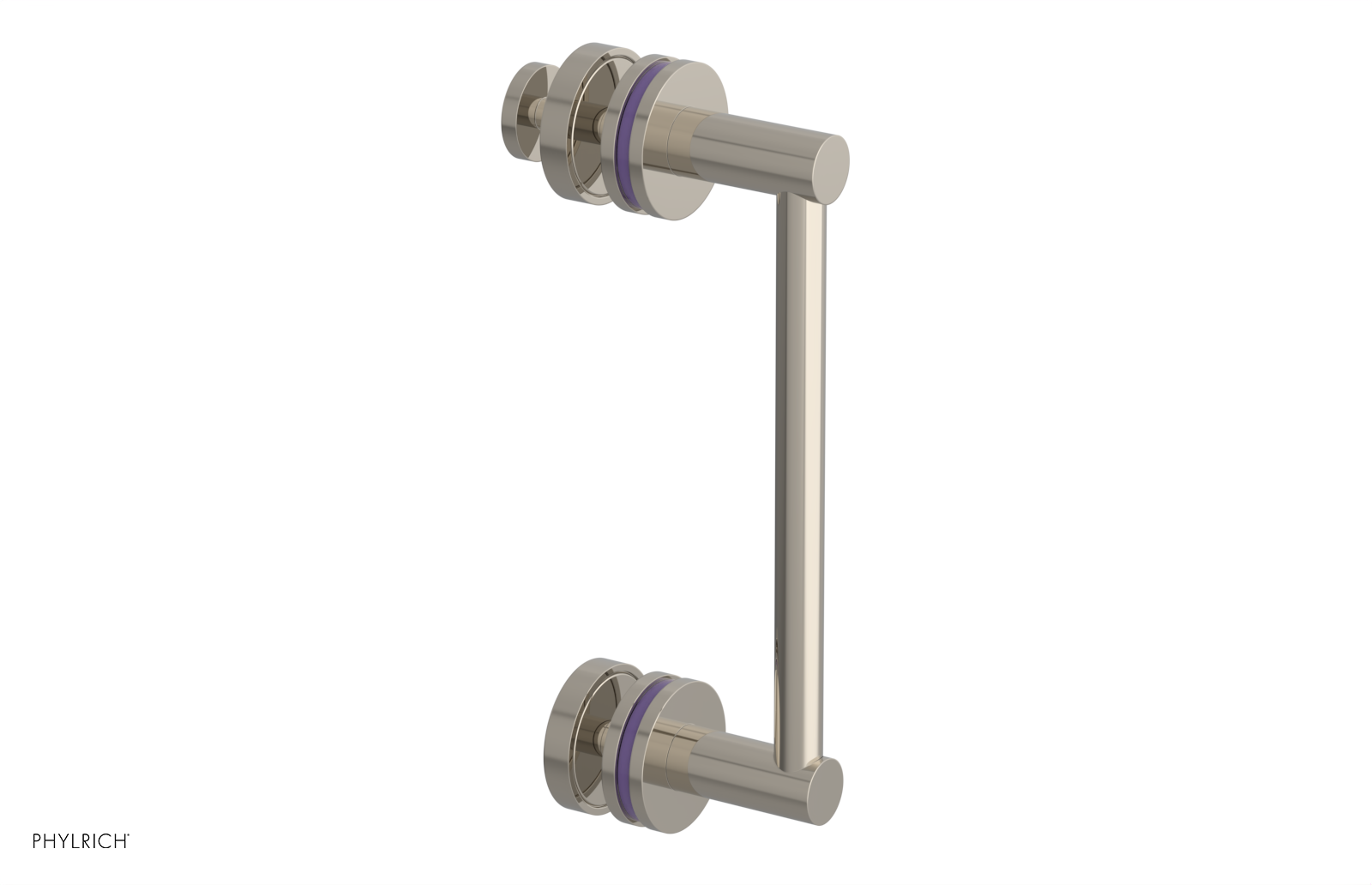 JOLIE - 8" Single Sided Shower Pull with "Purple" Accents 222-92-08