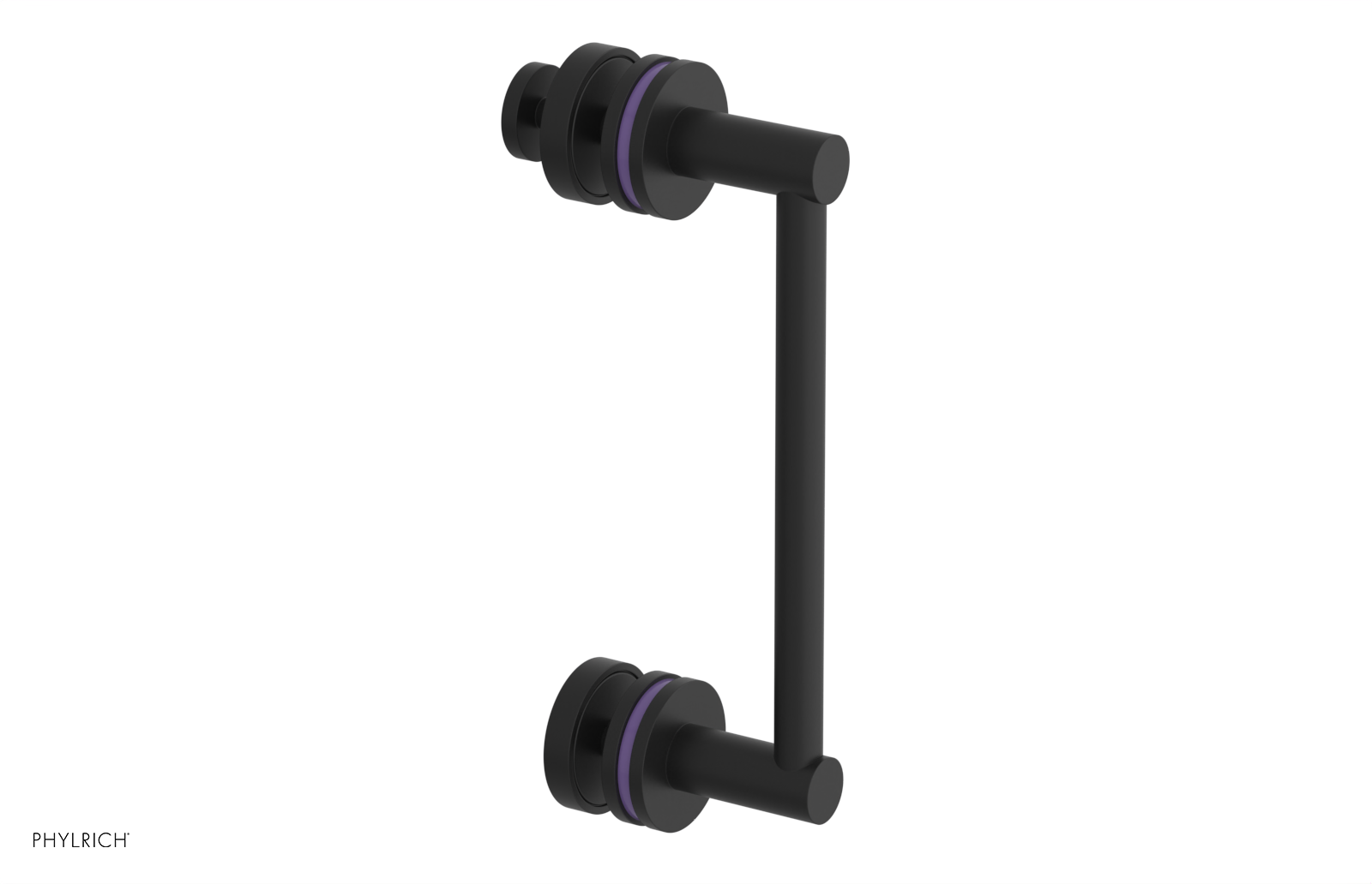 JOLIE - 8" Single Sided Shower Pull with "Purple" Accents 222-92-08