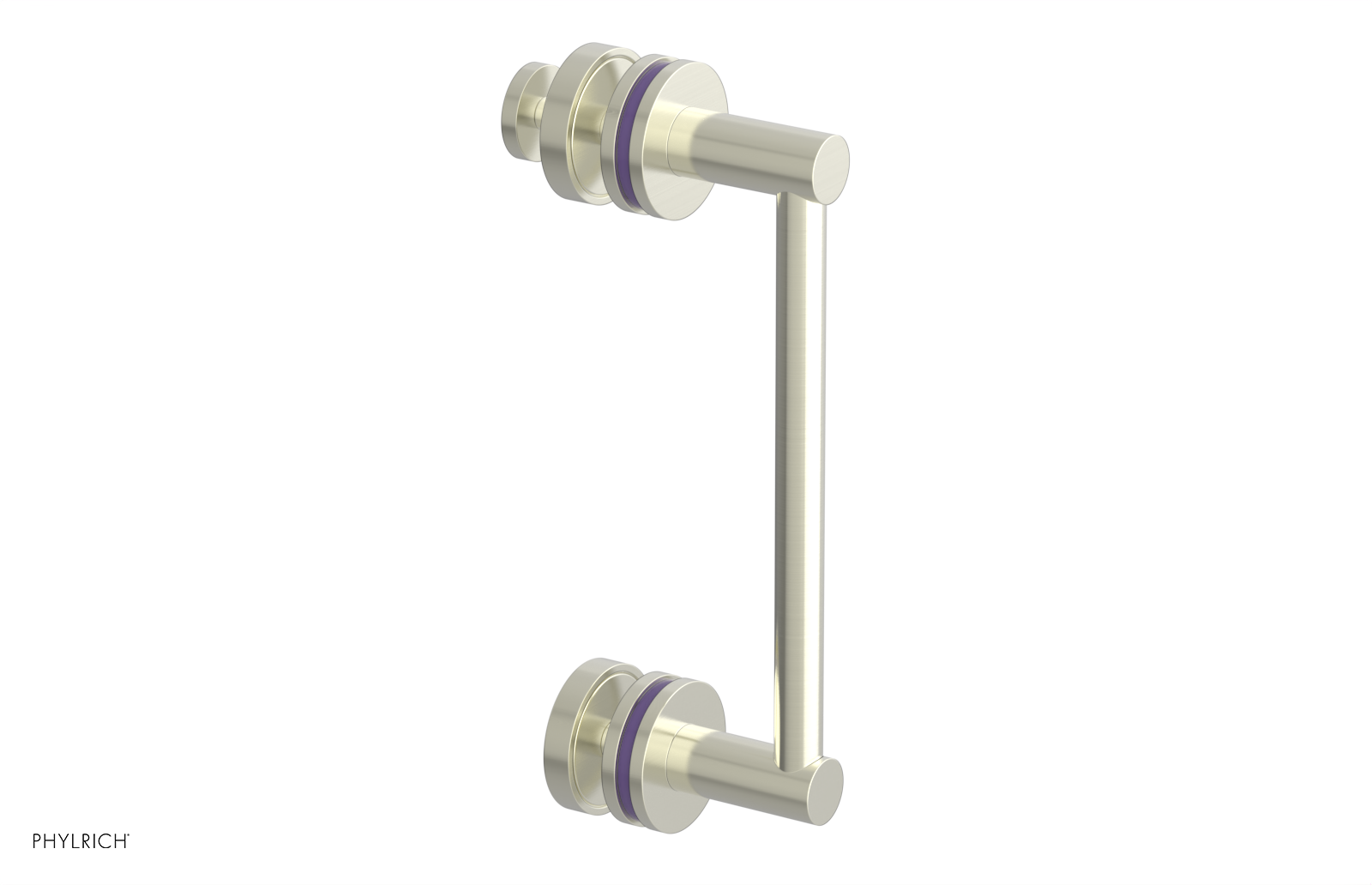 JOLIE - 8" Single Sided Shower Pull with "Purple" Accents 222-92-08