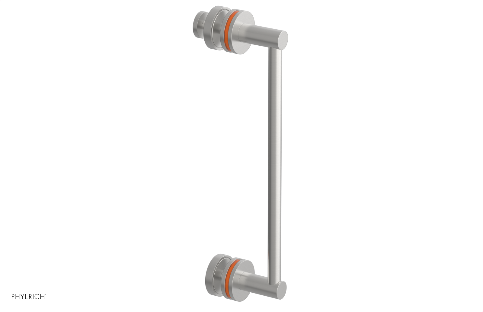 JOLIE - 12" Single Sided Shower Pull with "Orange" Accents 222-92-12