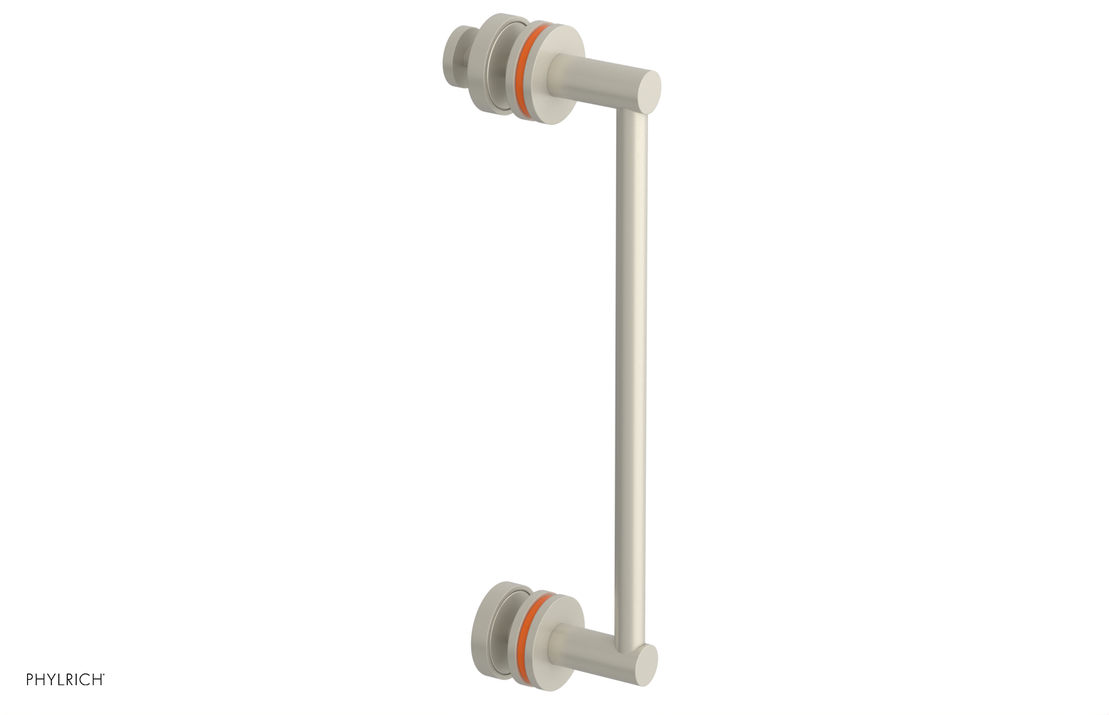 JOLIE - 12" Single Sided Shower Pull with "Orange" Accents 222-92-12